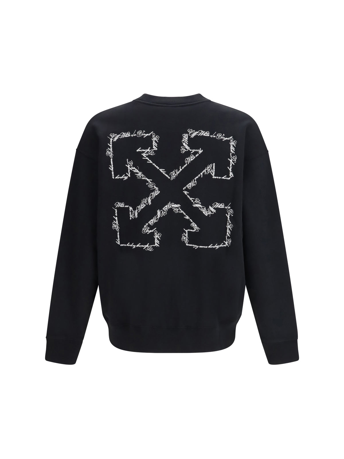 Off-White Script Arrow crewneck Sweatshirt - Black