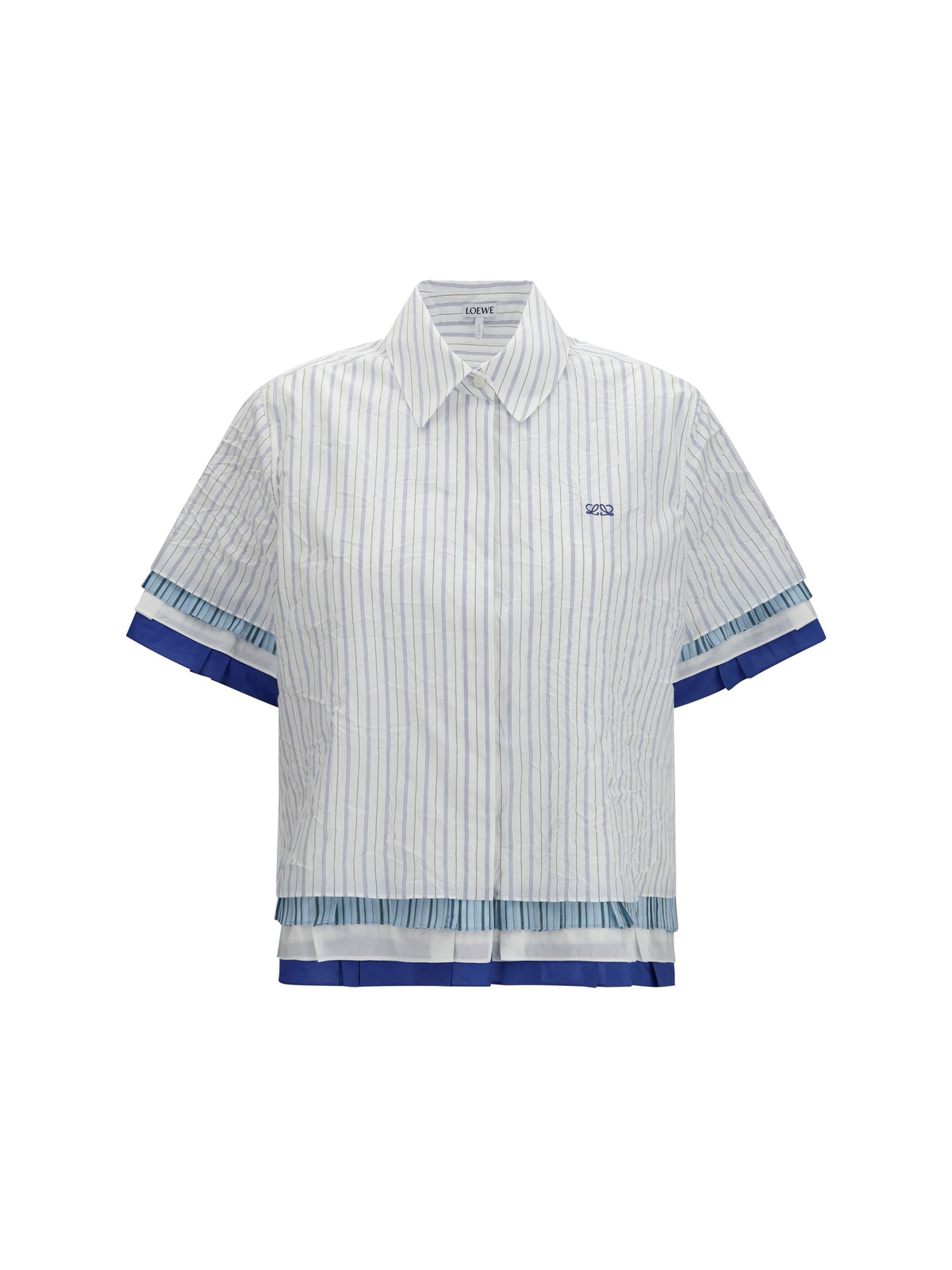 Loewe Short-sleeved striped Shirt - White/Multicolor