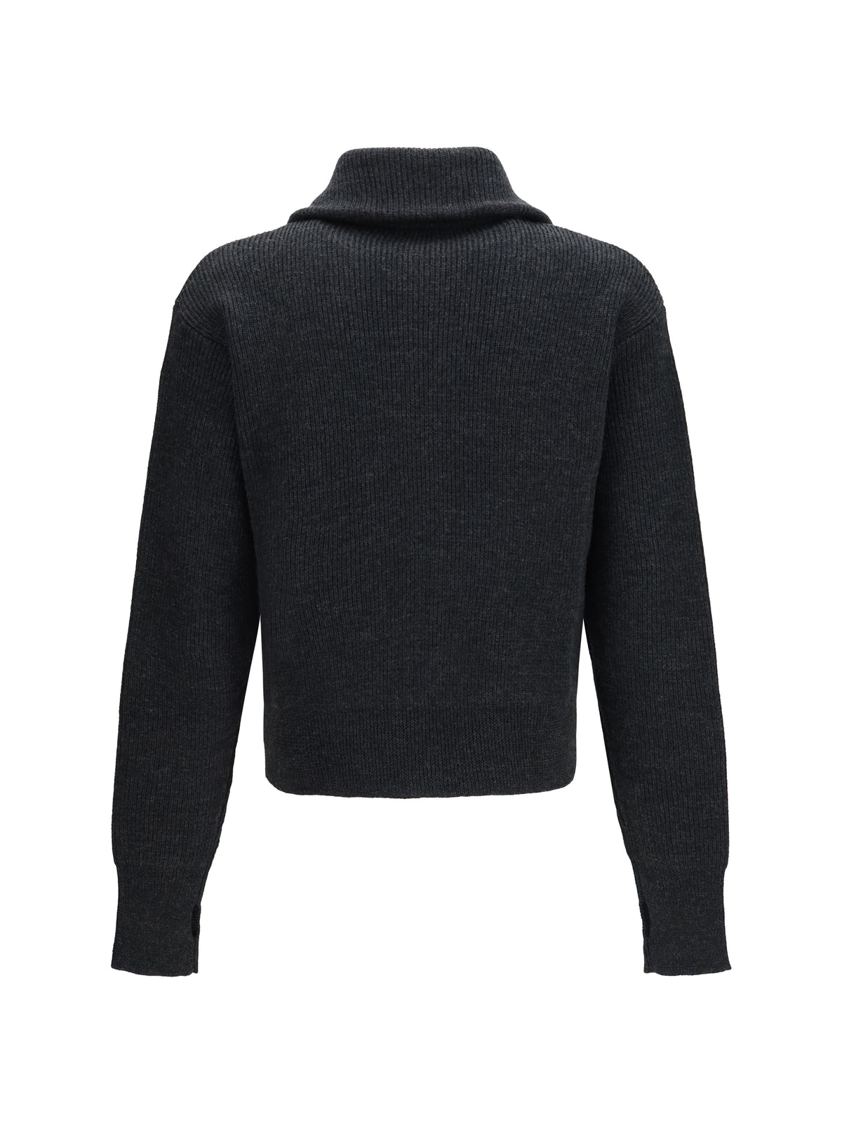Lemaire Wool zip Cardigan - Ash Melange