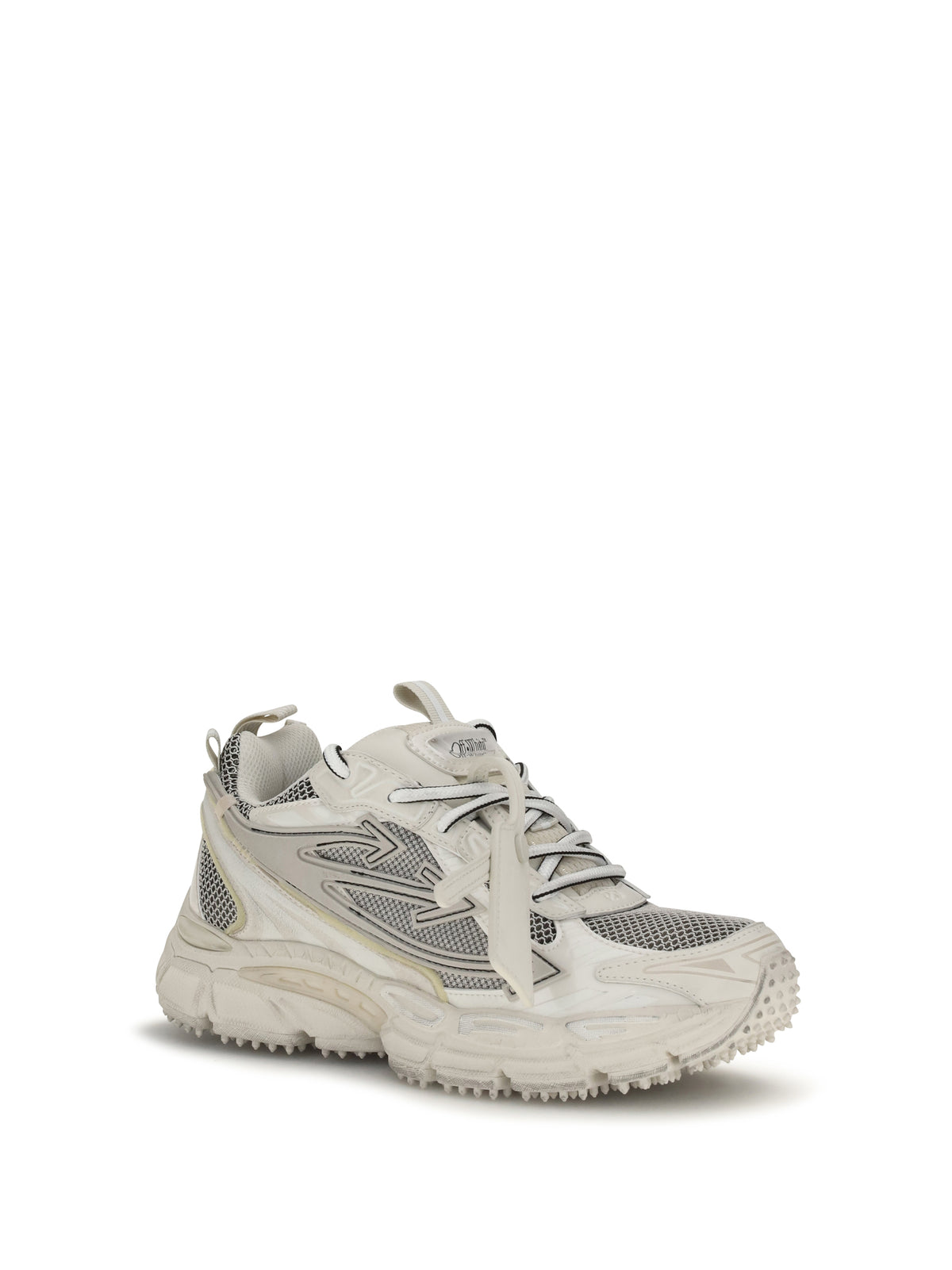 Off-White Be Right Back Worn Out Sneakers - Beige/ Grey