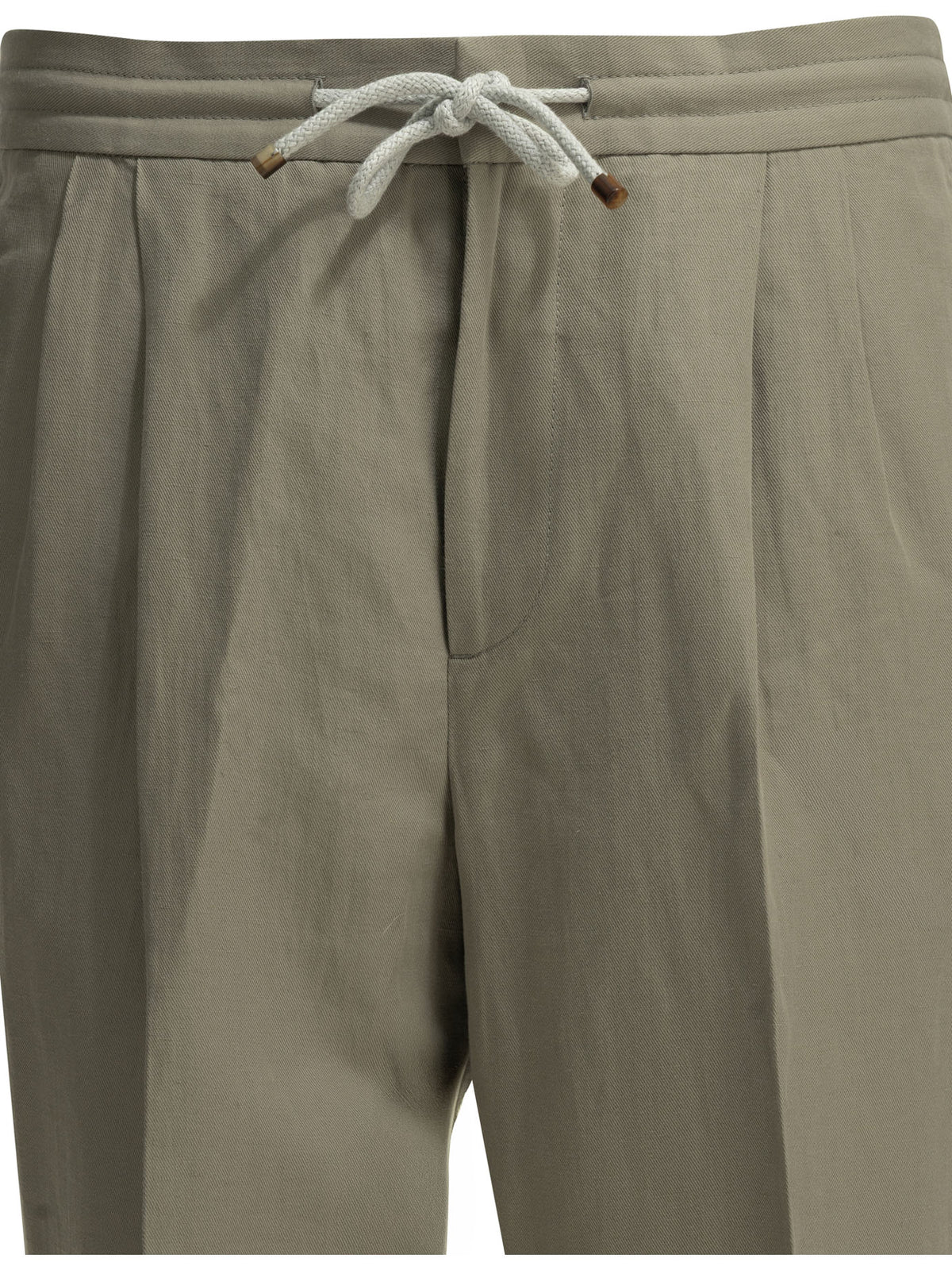 Brunello Cucinelli Casual linen and cotton pants - Beige
