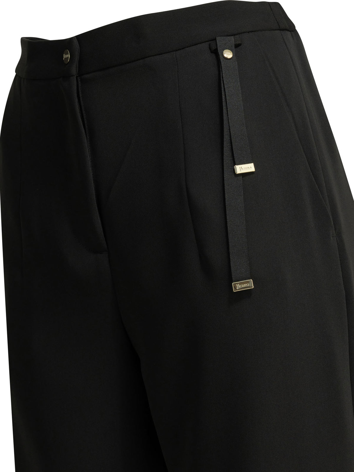 Herno "Cotton Feel" casual pants - Black