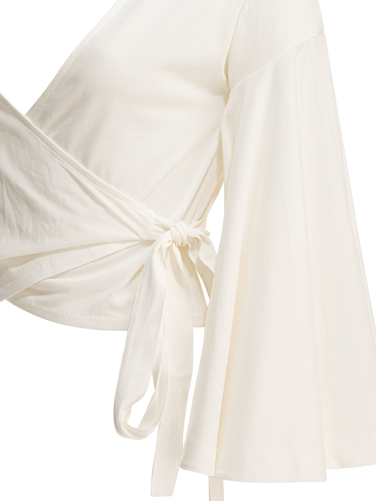 Jacquemus Casual wrap-around top - White