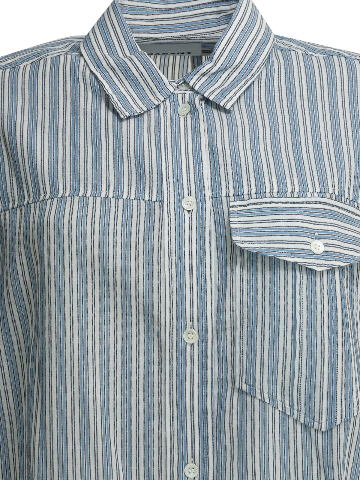 Marant Étoile Striped chemisier dress - Blue