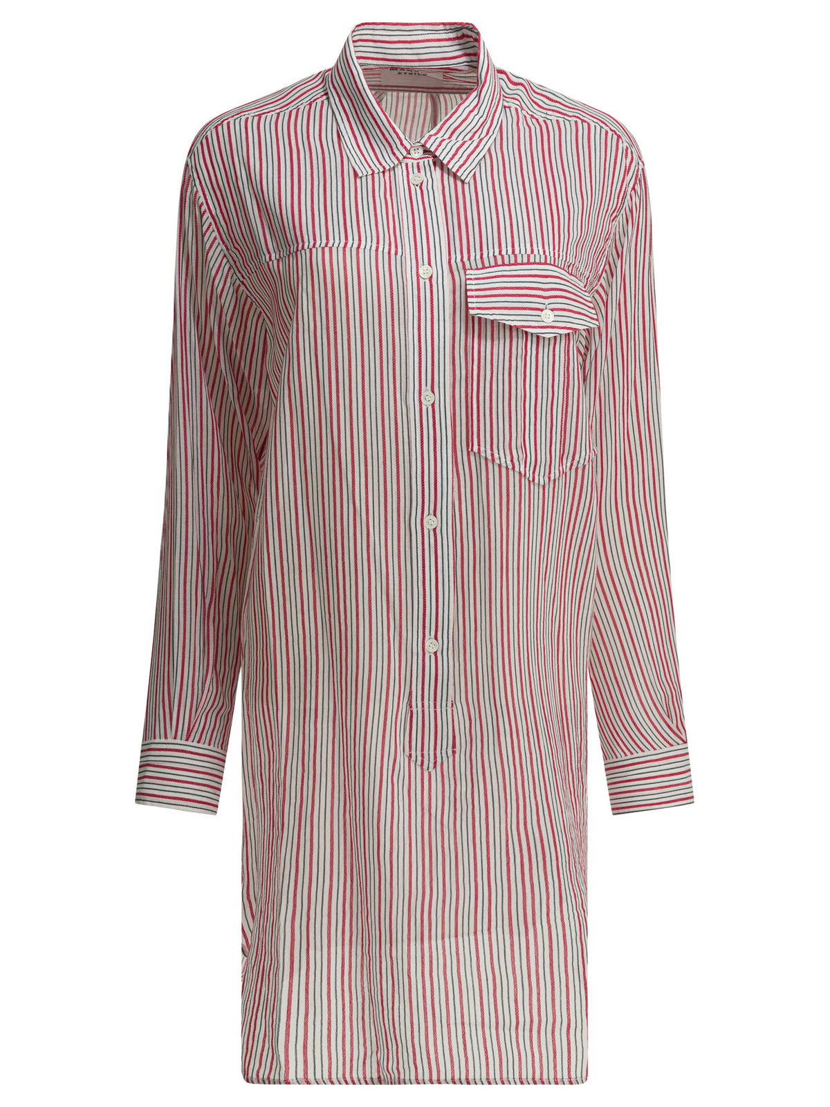 Marant Étoile Striped chemisier dress - Red