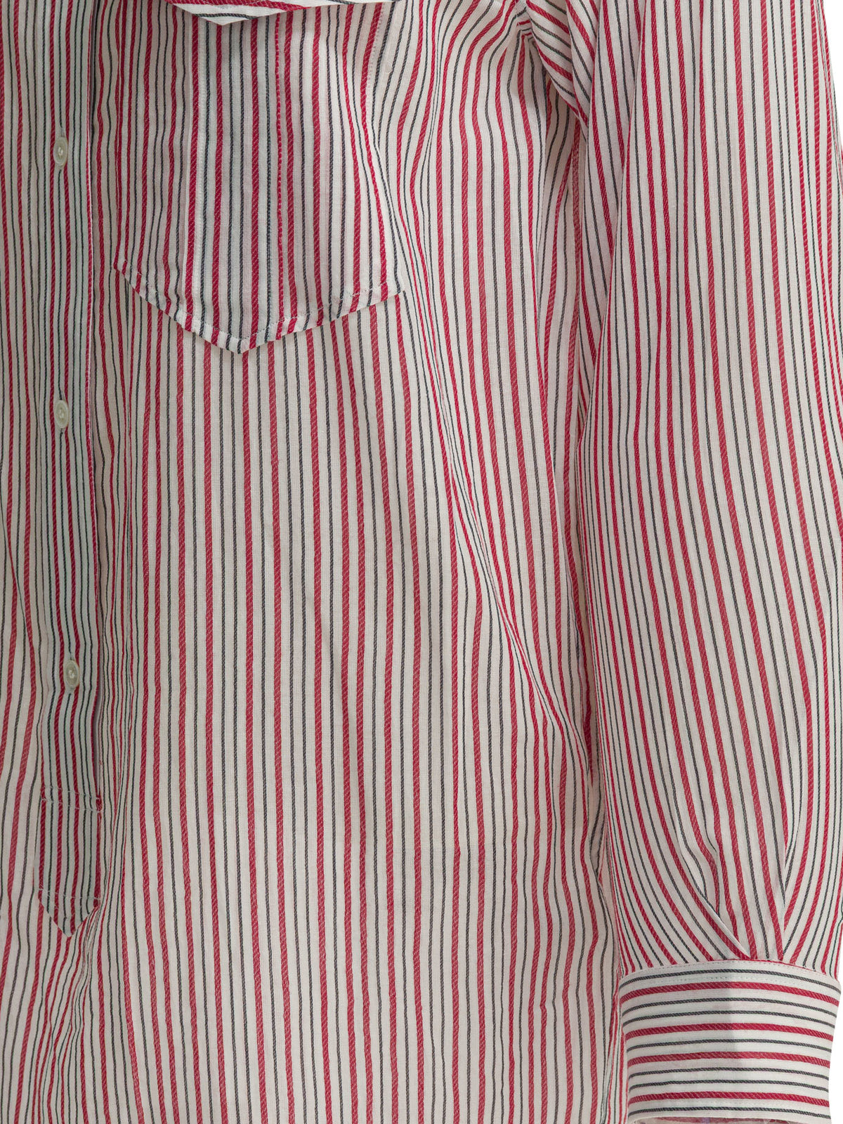 Marant Étoile Striped chemisier dress - Red