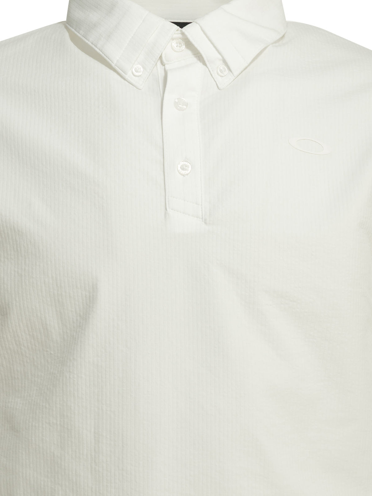 Oakley "O-Synk Pack Seersucker 2.0" Polo shirt with buttons - White