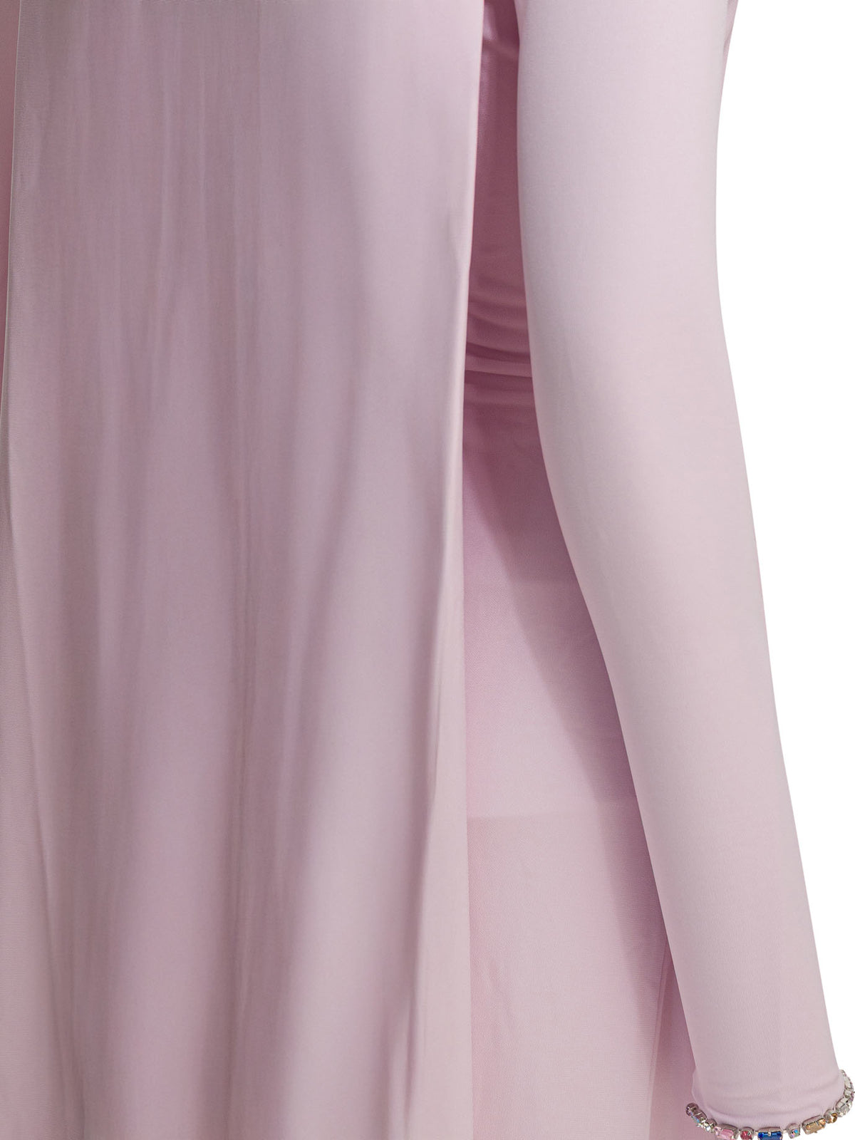 Self-Portrait Long draped jersey dress - Pink