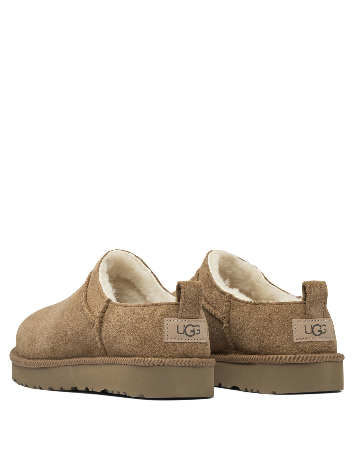 UGG "Classic Micro" Pull-On Ankle Boots - Brown