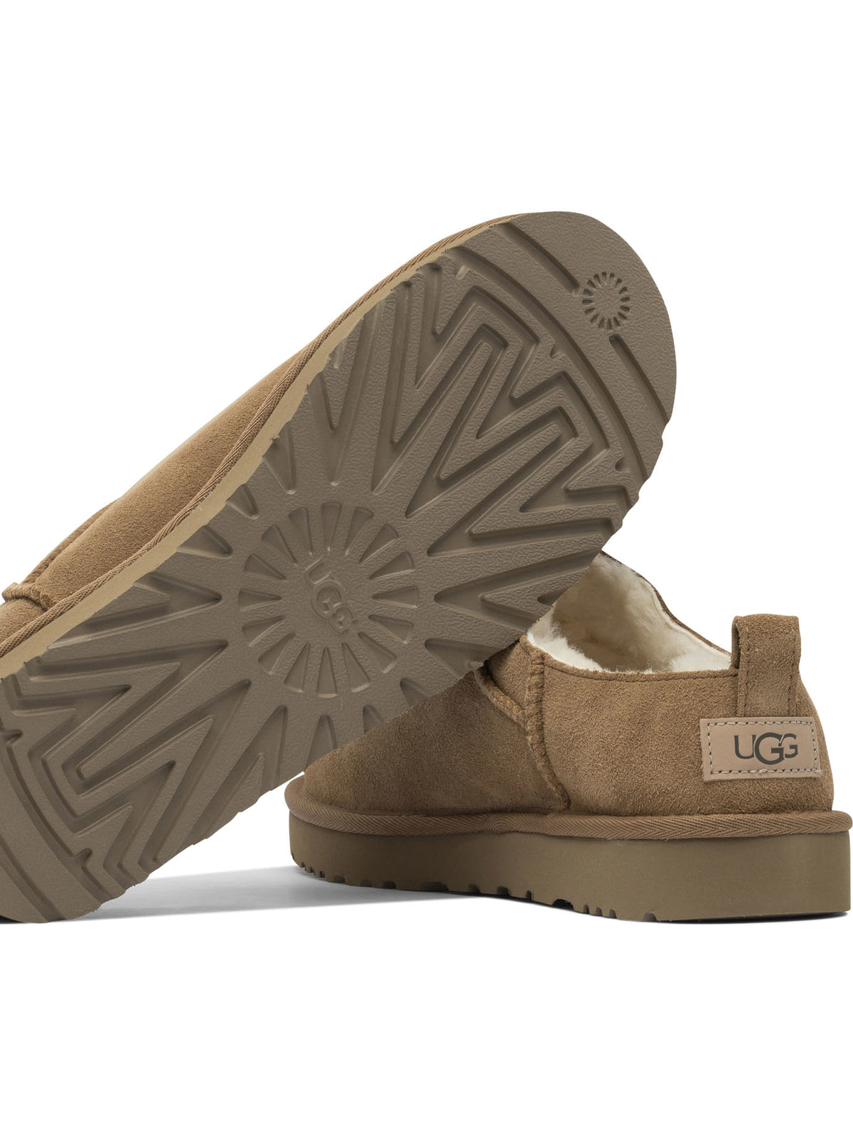 UGG "Classic Micro" Pull-On Ankle Boots - Brown