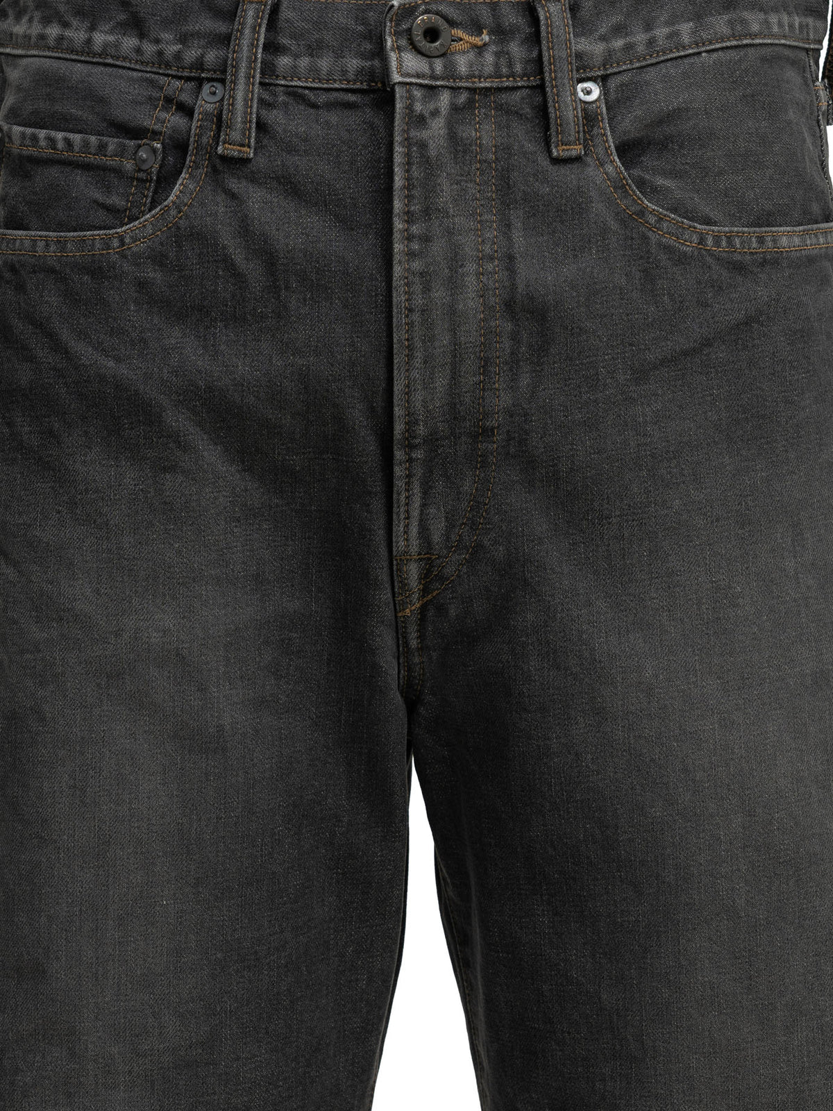 Kapital "BLKxBLK Denim 5P MONKEY TH" Wide-Leg Jeans - Blue