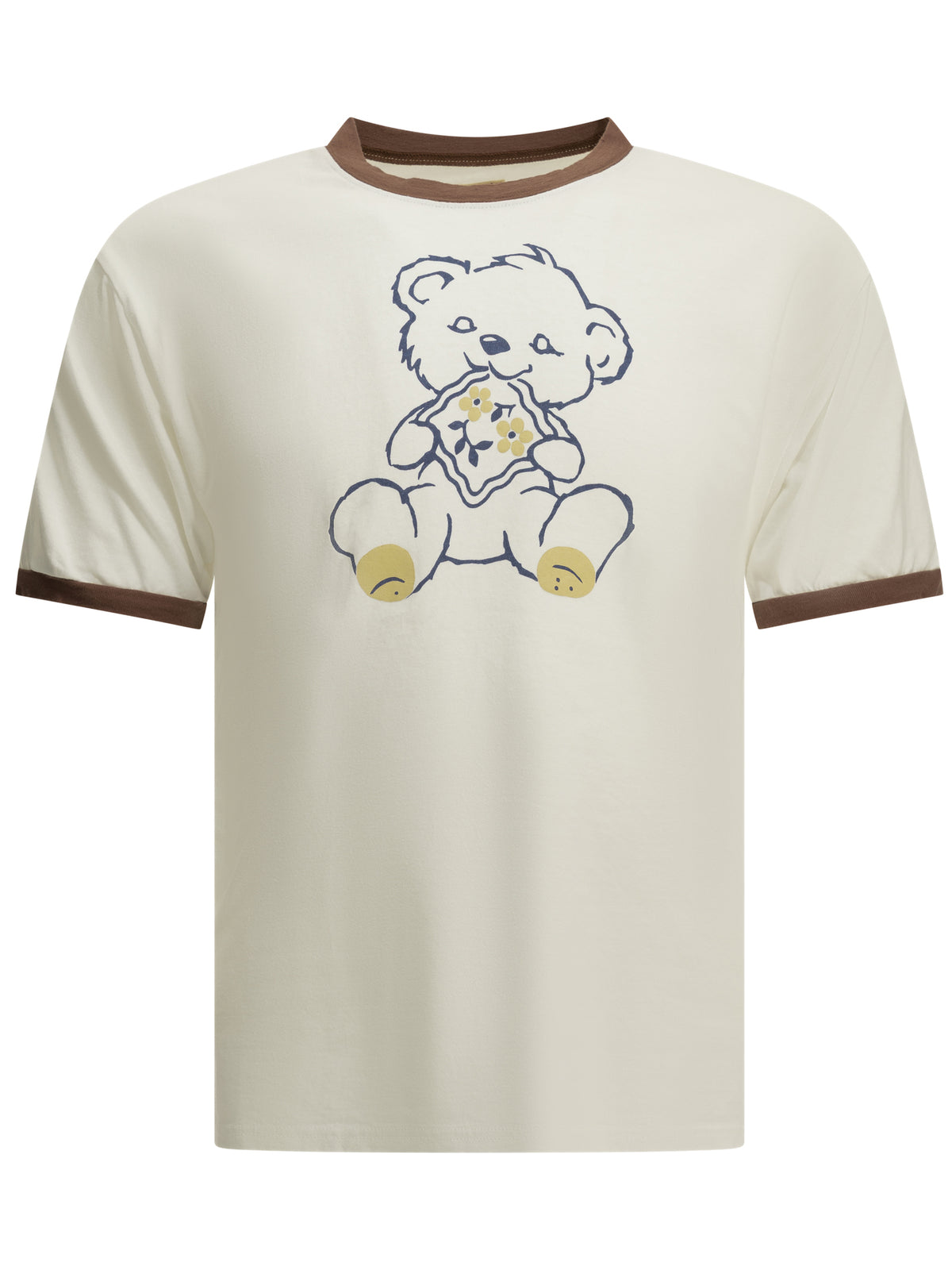 Kapital "Peckish Little Bear" Crew-Neck T-Shirt - White