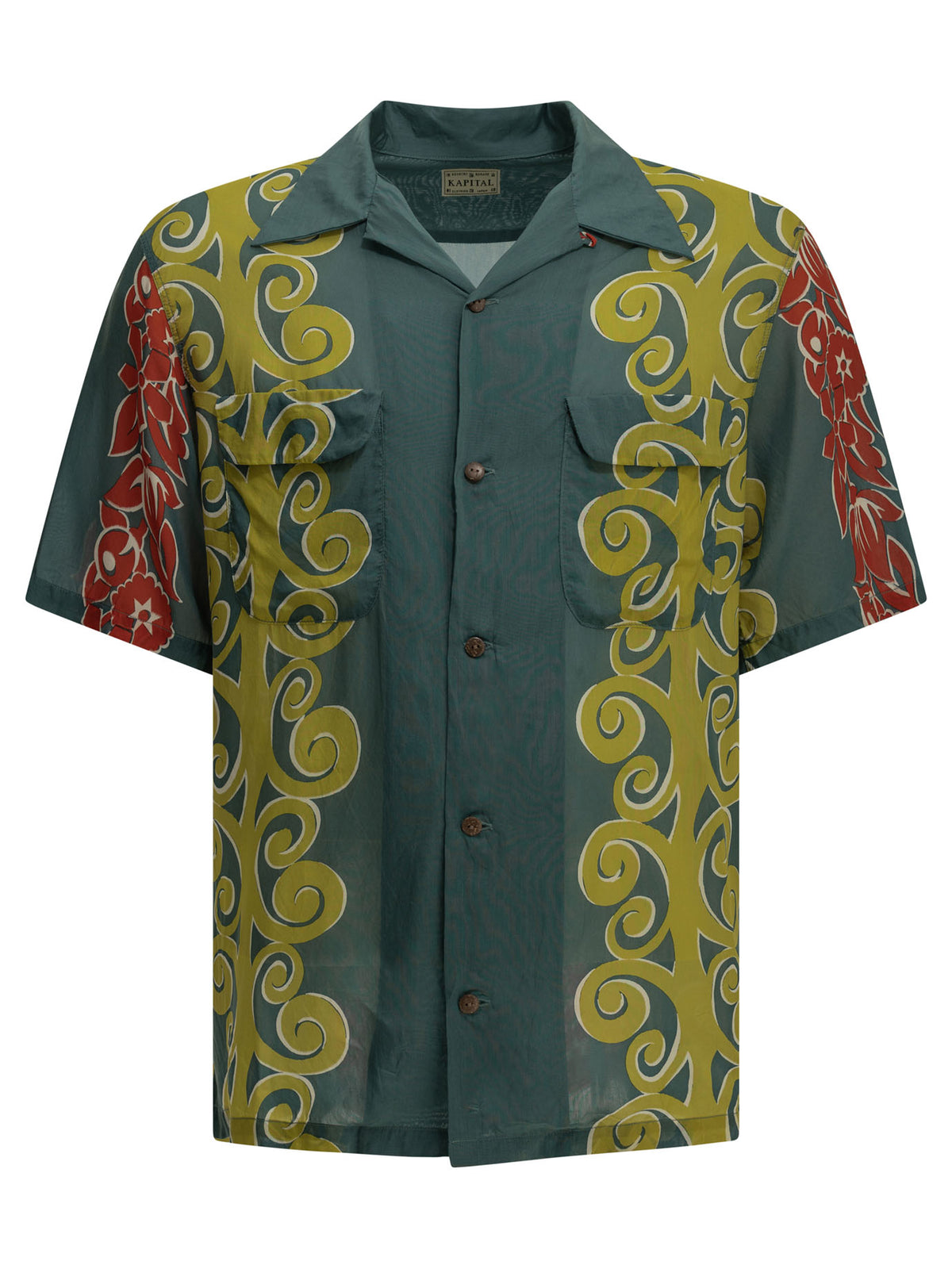 Kapital "Kona Tree" Casual Shirt - Green