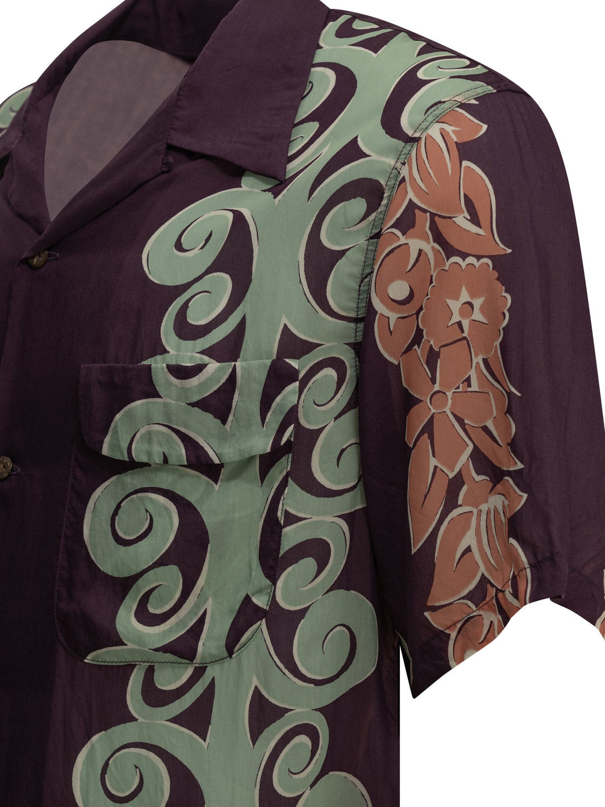 Kapital "Kona Tree" Casual Shirt - Burgundy