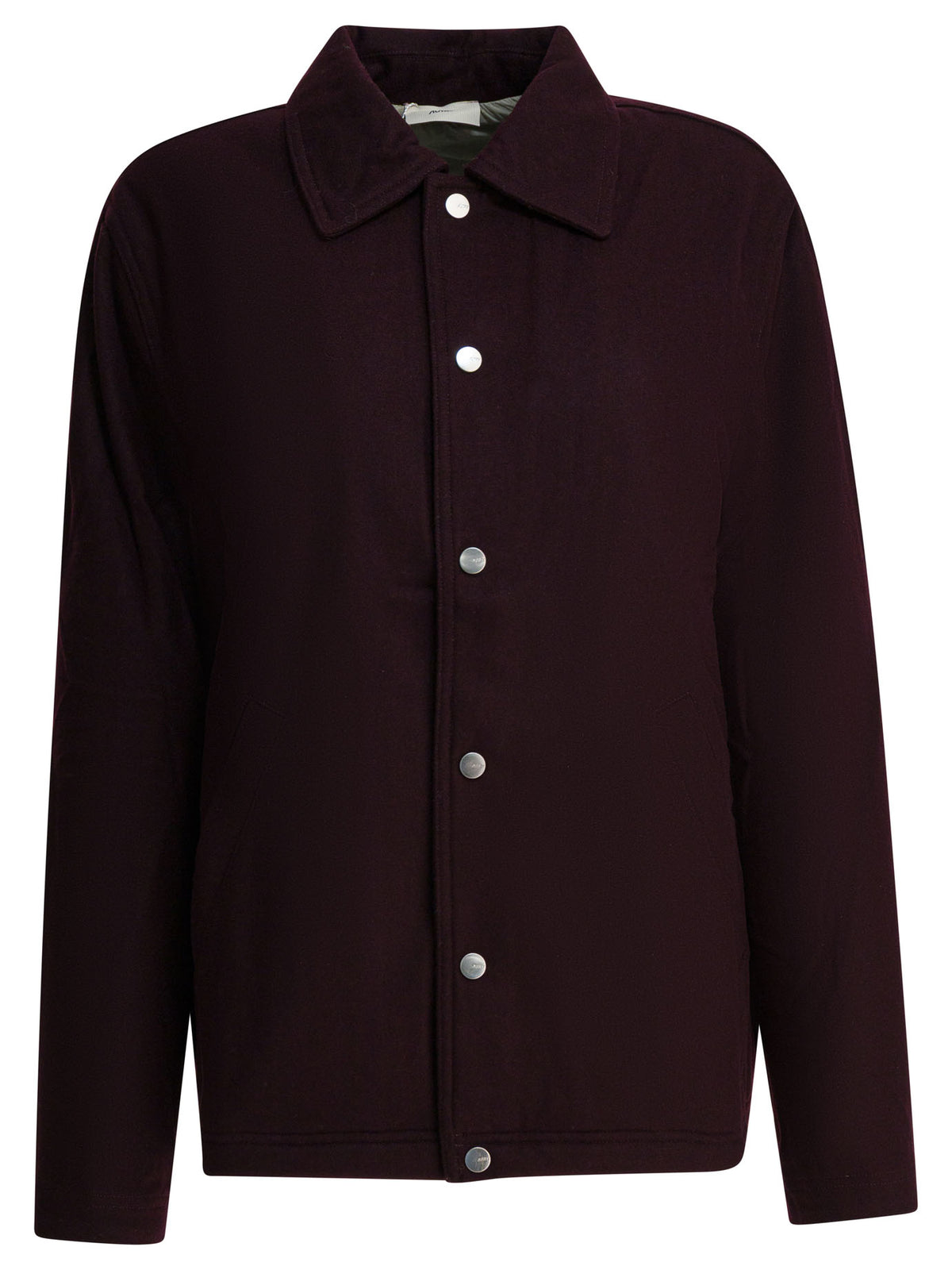 Autry Wool blend overshirt jacket - Burgundy