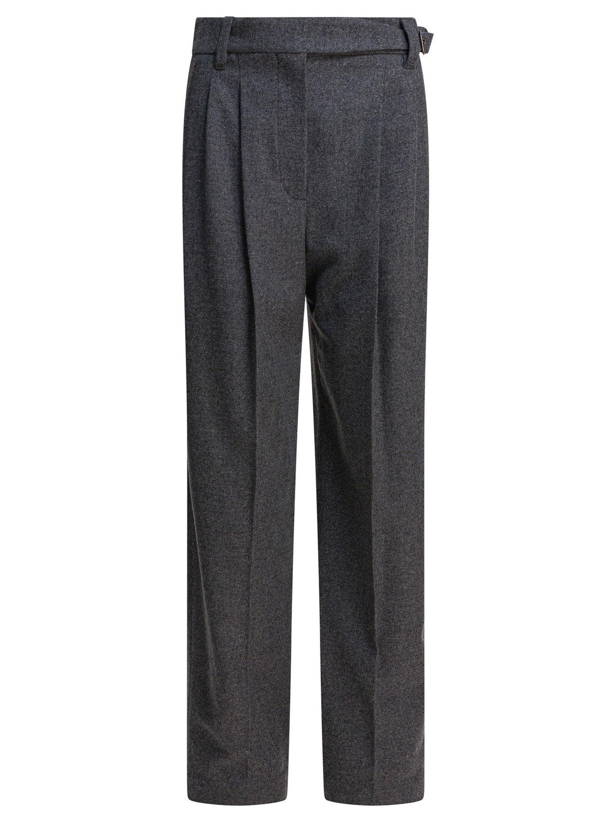 Brunello Cucinelli Wool pants with belt - Grey