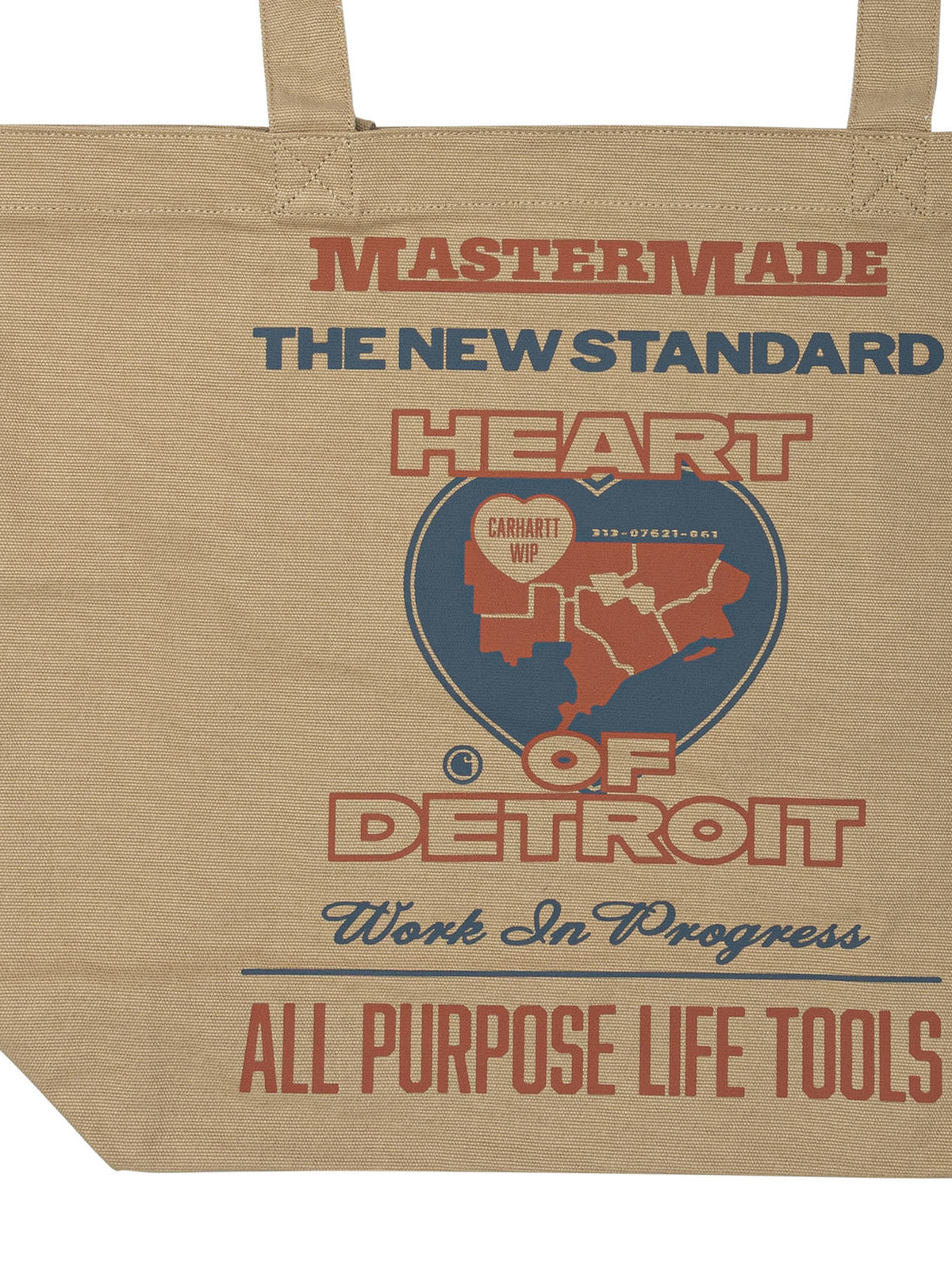 Carhartt WIP "Canvas Graphic" tote shoulder bag - Brown