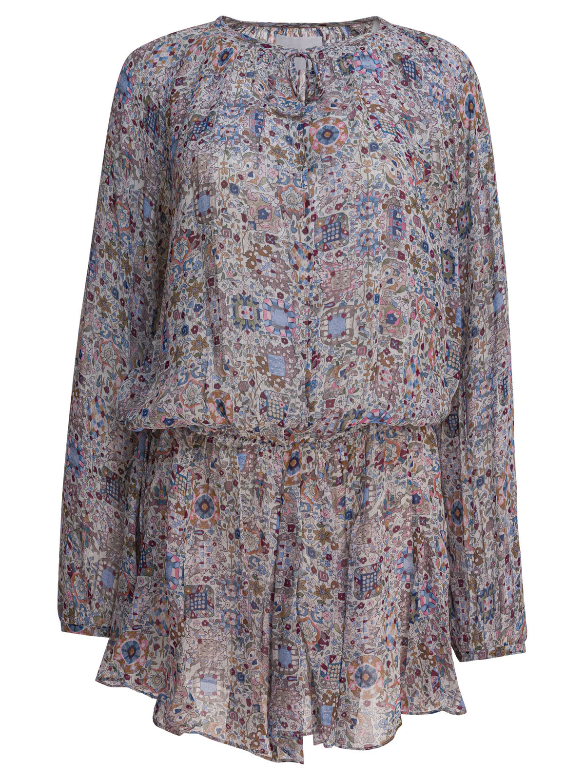 Marant Étoile Floral flared dress - Beige
