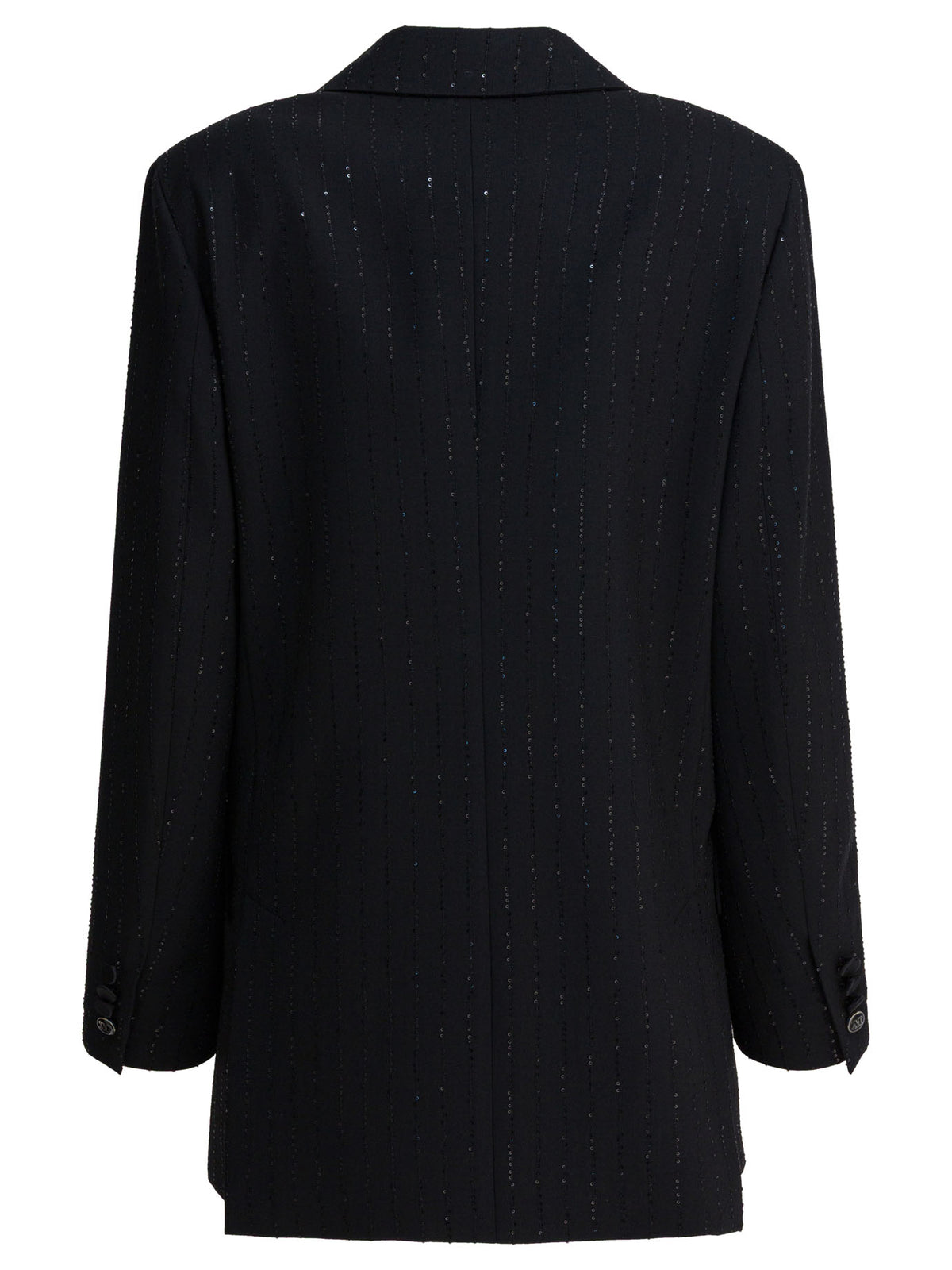 Max Mara Pianoforte Double-breasted wool blazer - Black