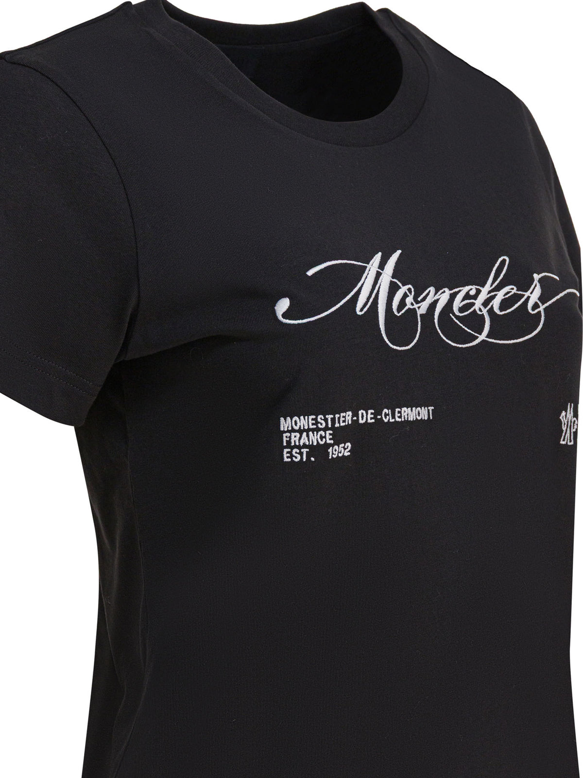 Moncler T-shirt with logo - Black
