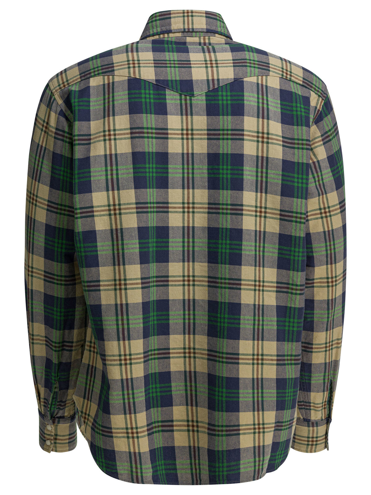 Kapital "Columbia-Check Husky" Western shirt - Green