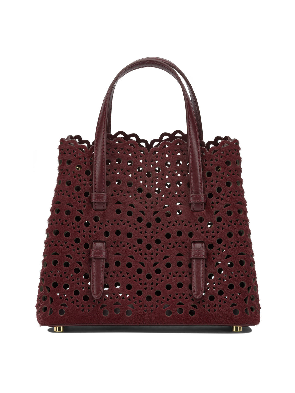 Alaïa "Mina 20" Small Handbag - Burgundy
