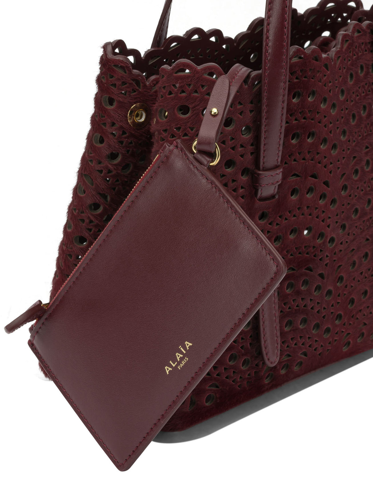 Alaïa "Mina 20" Small Handbag - Burgundy