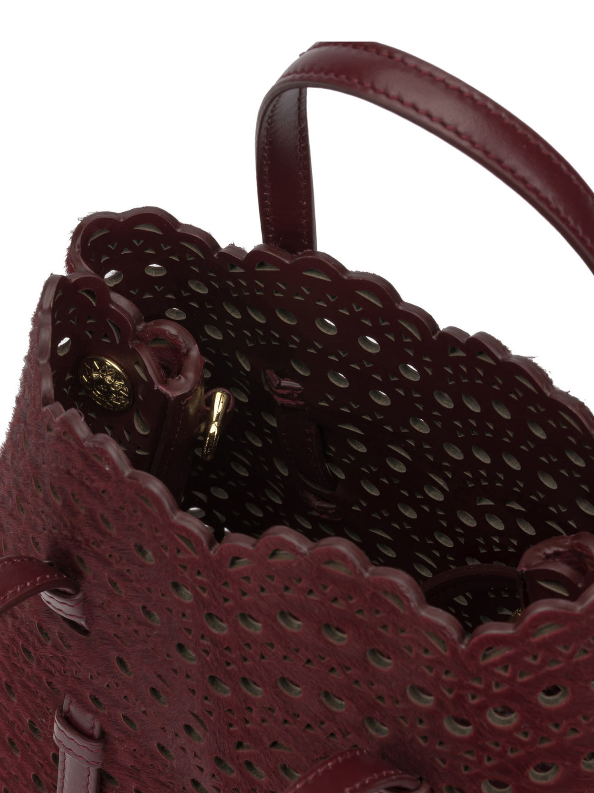 Alaïa "Mina 20" Small Handbag - Burgundy
