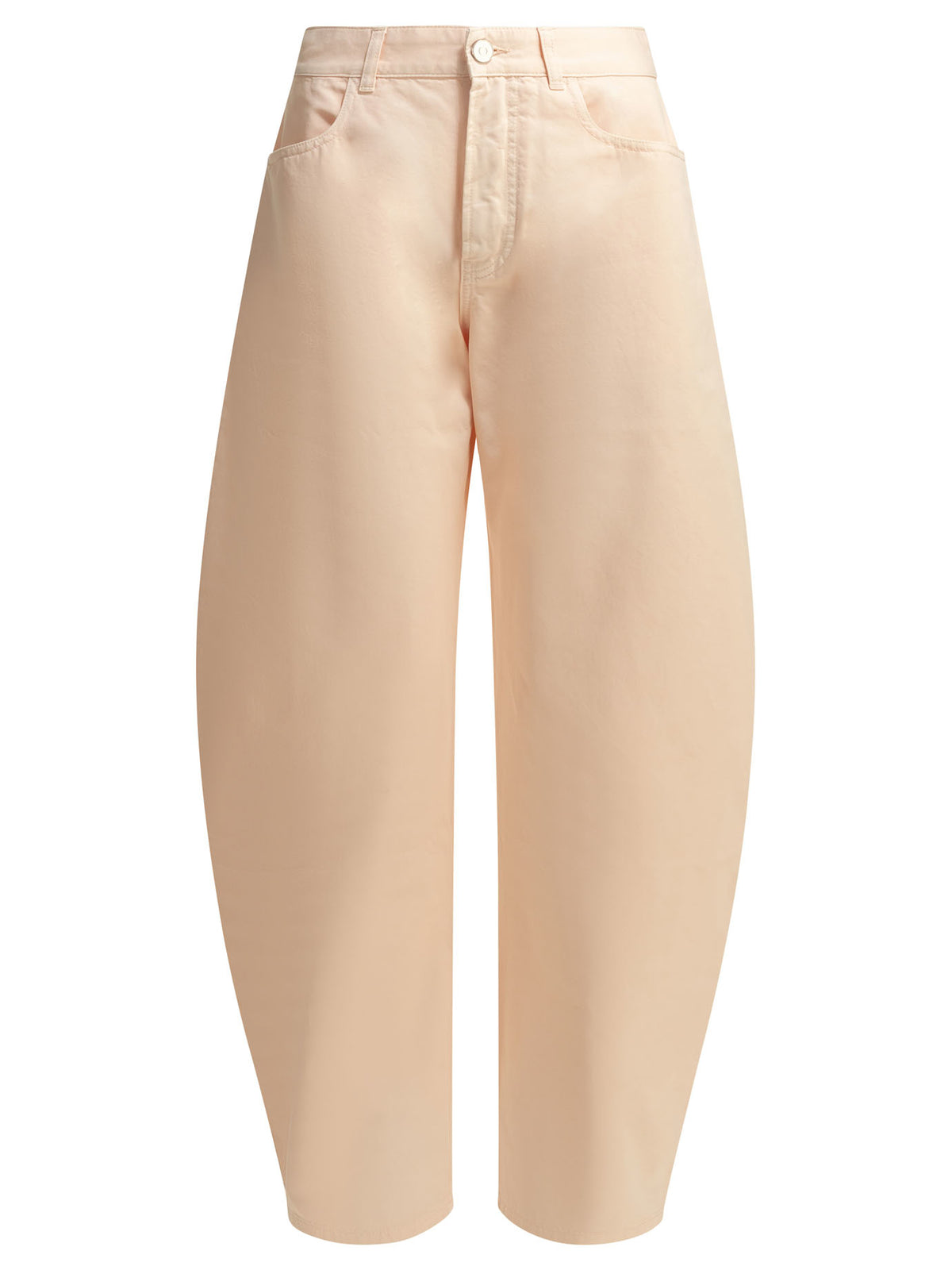 Alaïa "Round" Wide-Leg Jeans - Pink