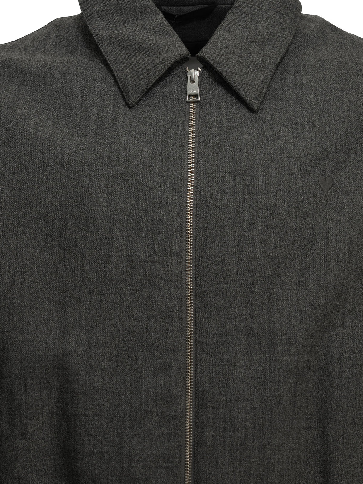 Ami Paris "Ami de Coeur" Lightweight Jacket - Grey