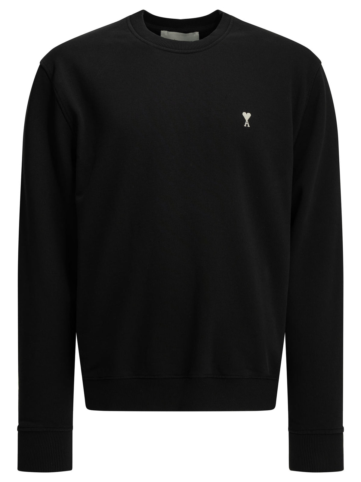 Ami Paris "Ami de Coeur" Crew-Neck Sweatshirt - Black