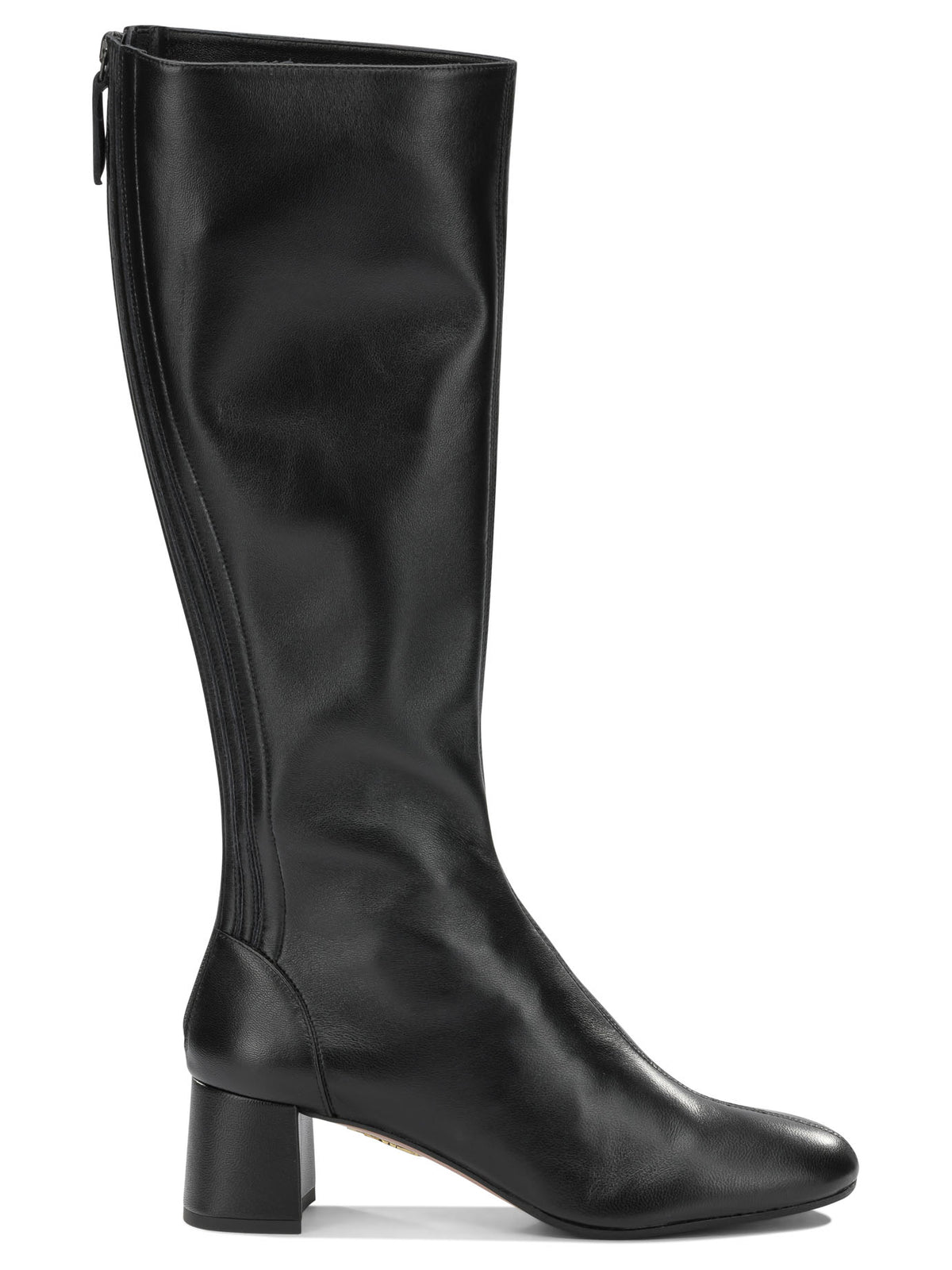 Aquazzura "Saint Honore 50MM" Knee-High Boots - Black