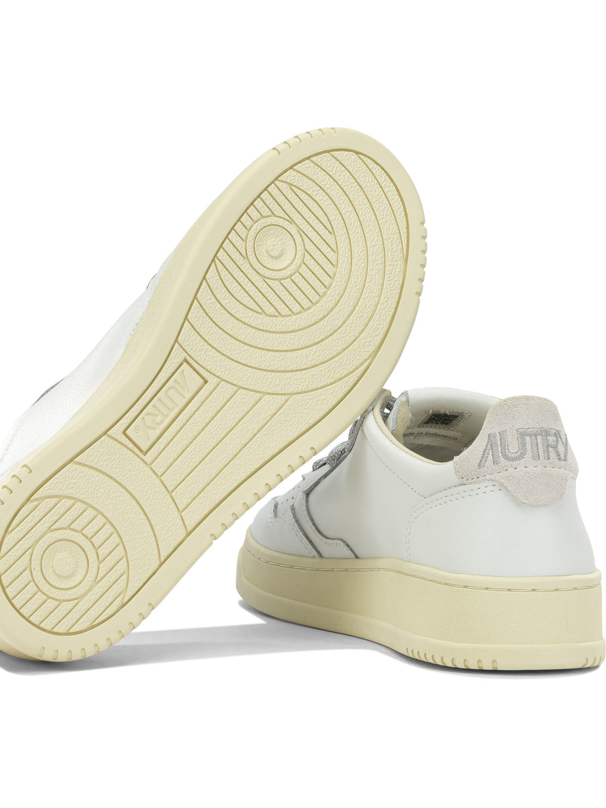 Autry "Medalist Low" Low-Top Sneakers - Silver