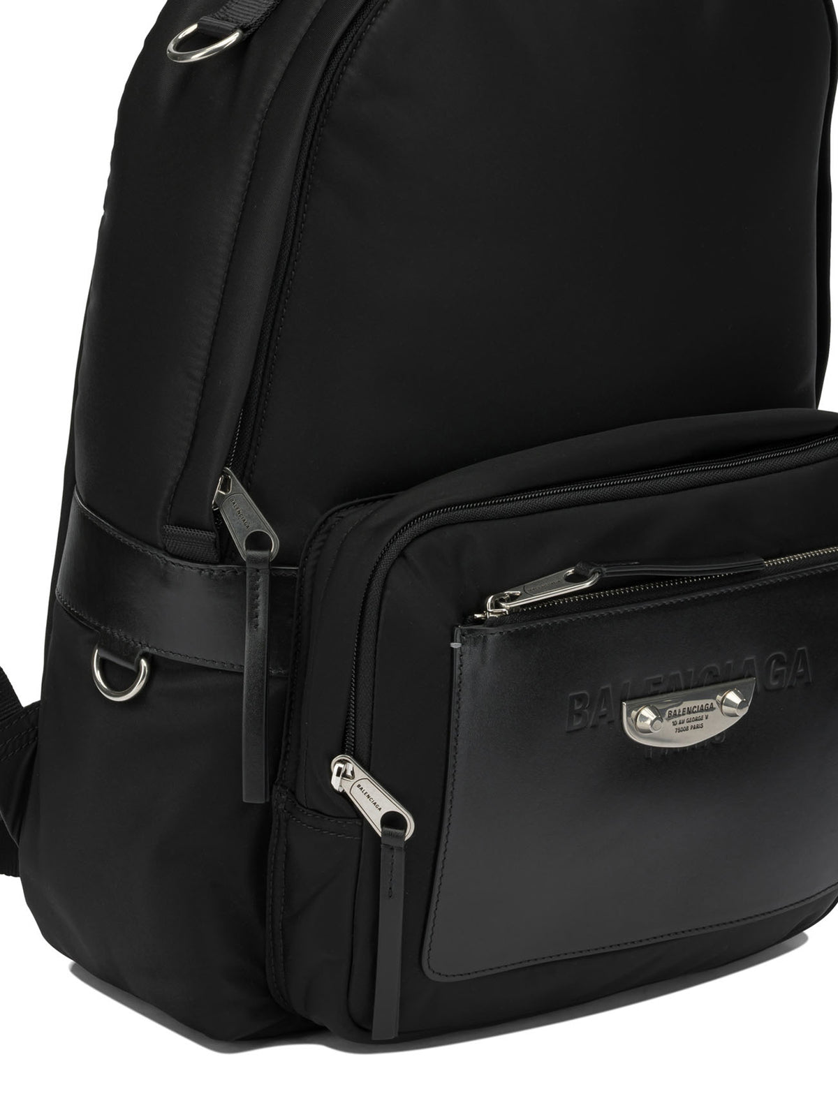 Balenciaga "Sleek" Casual Backpack - Black