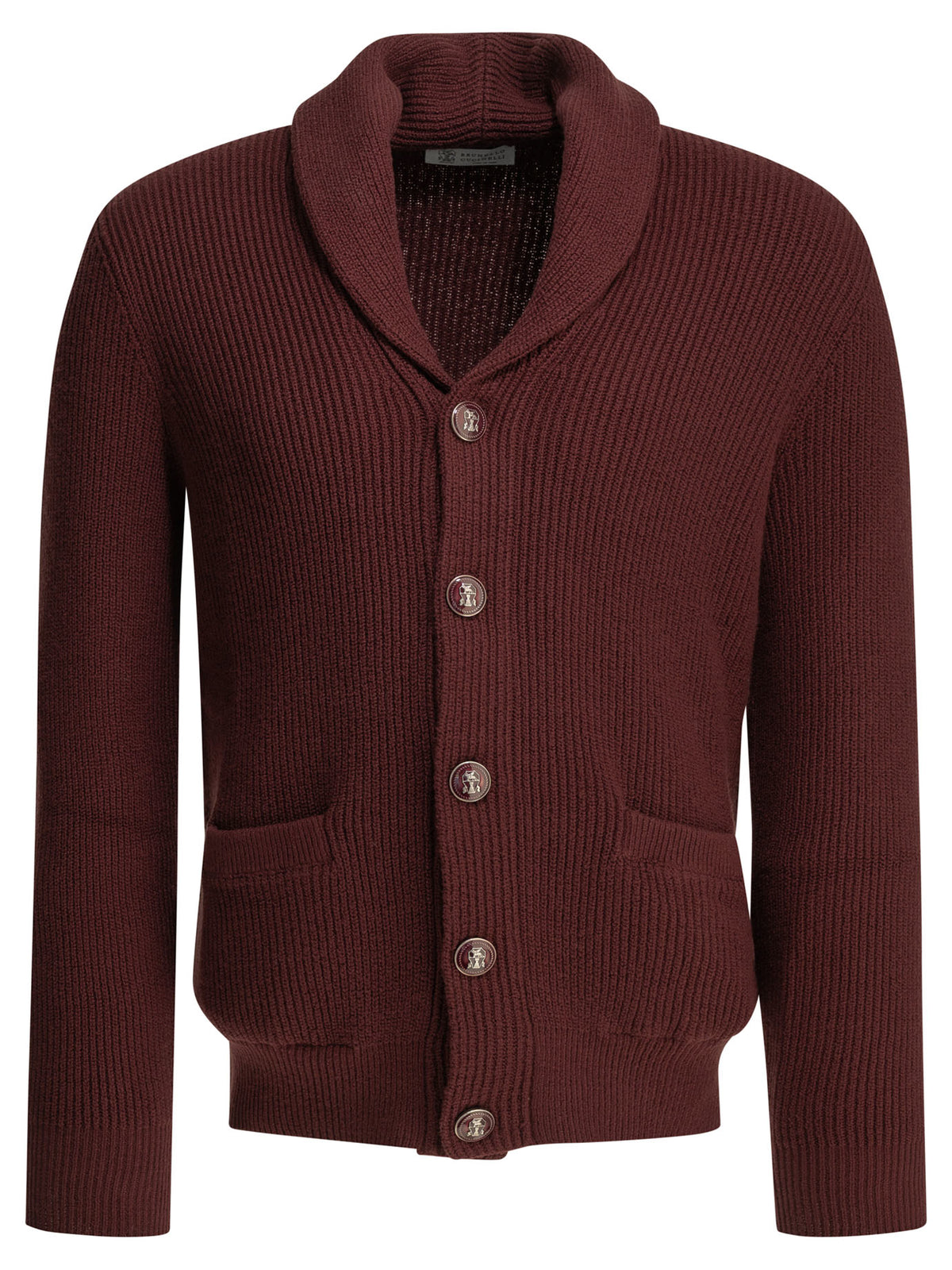 Brunello Cucinelli Cotton cardigan - Burgundy