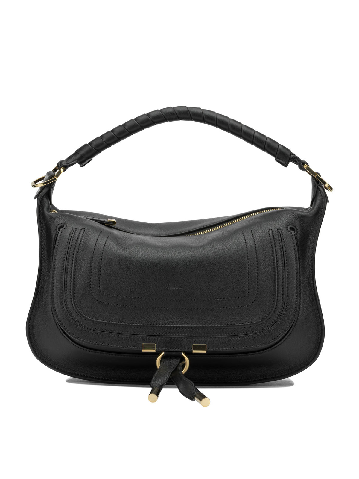 Chloé "Marcie" Medium Shoulder Bag - Black