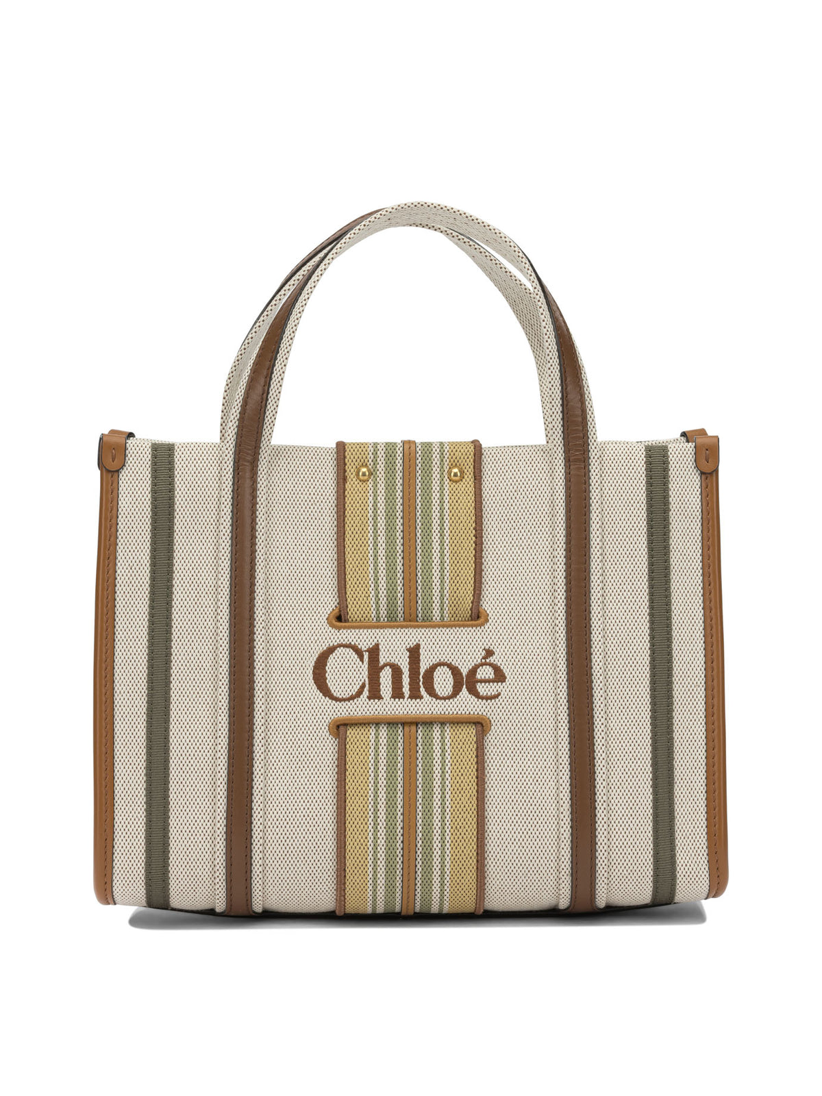 Chloé "Woody Loop" Small Handbag - Brown
