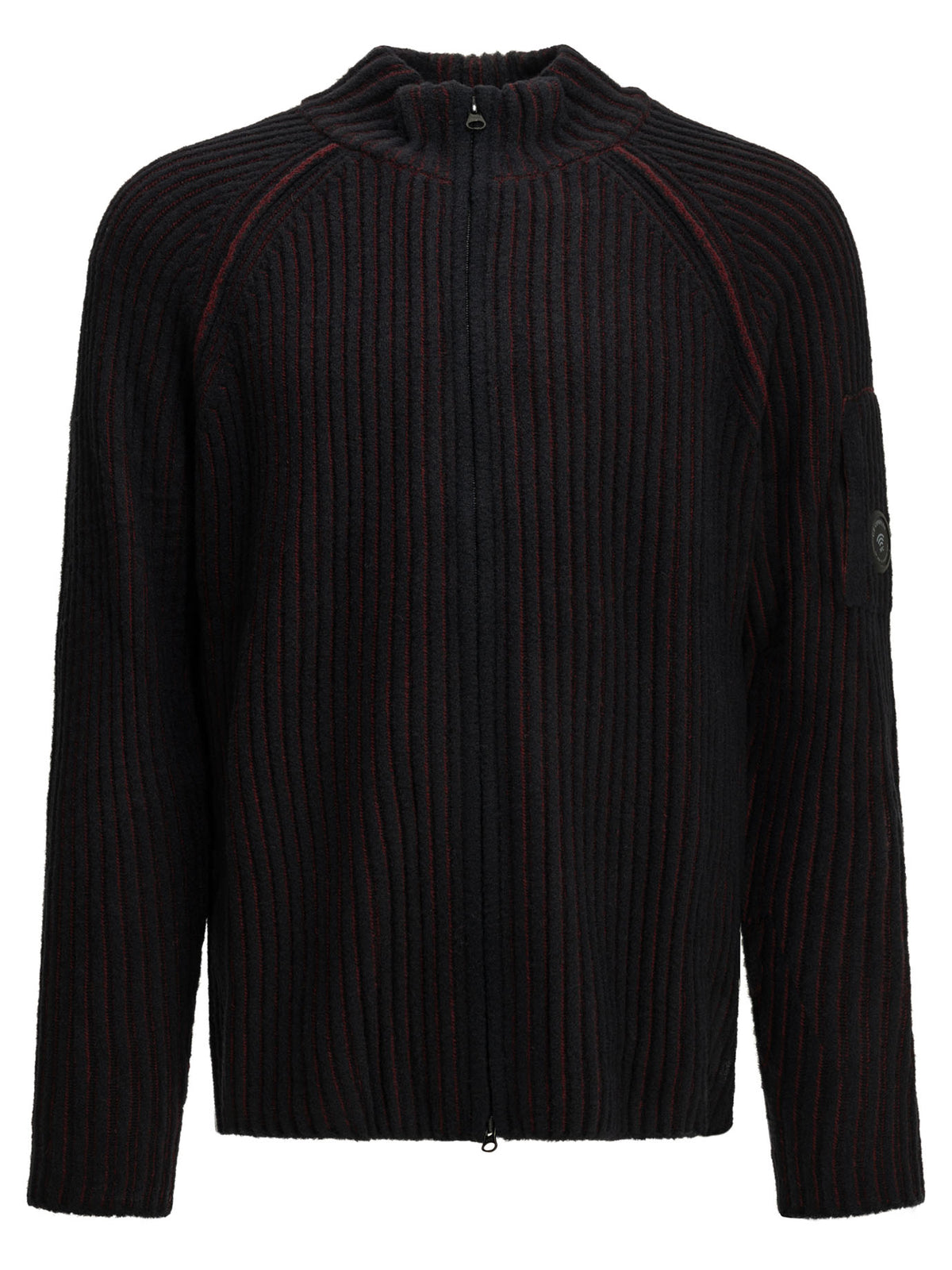 C.P. Company "Lens" Zip-Up Sweater - Black