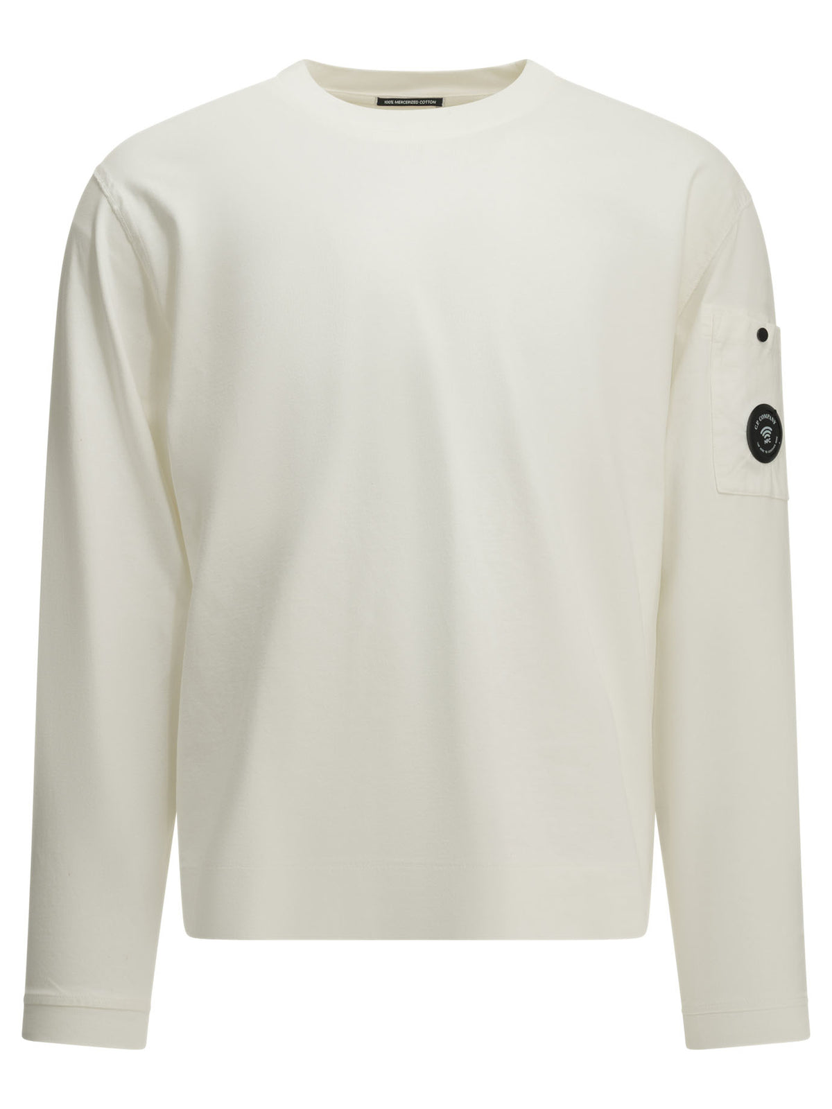 C.P. Company Crewneck T-shirt with logo - White