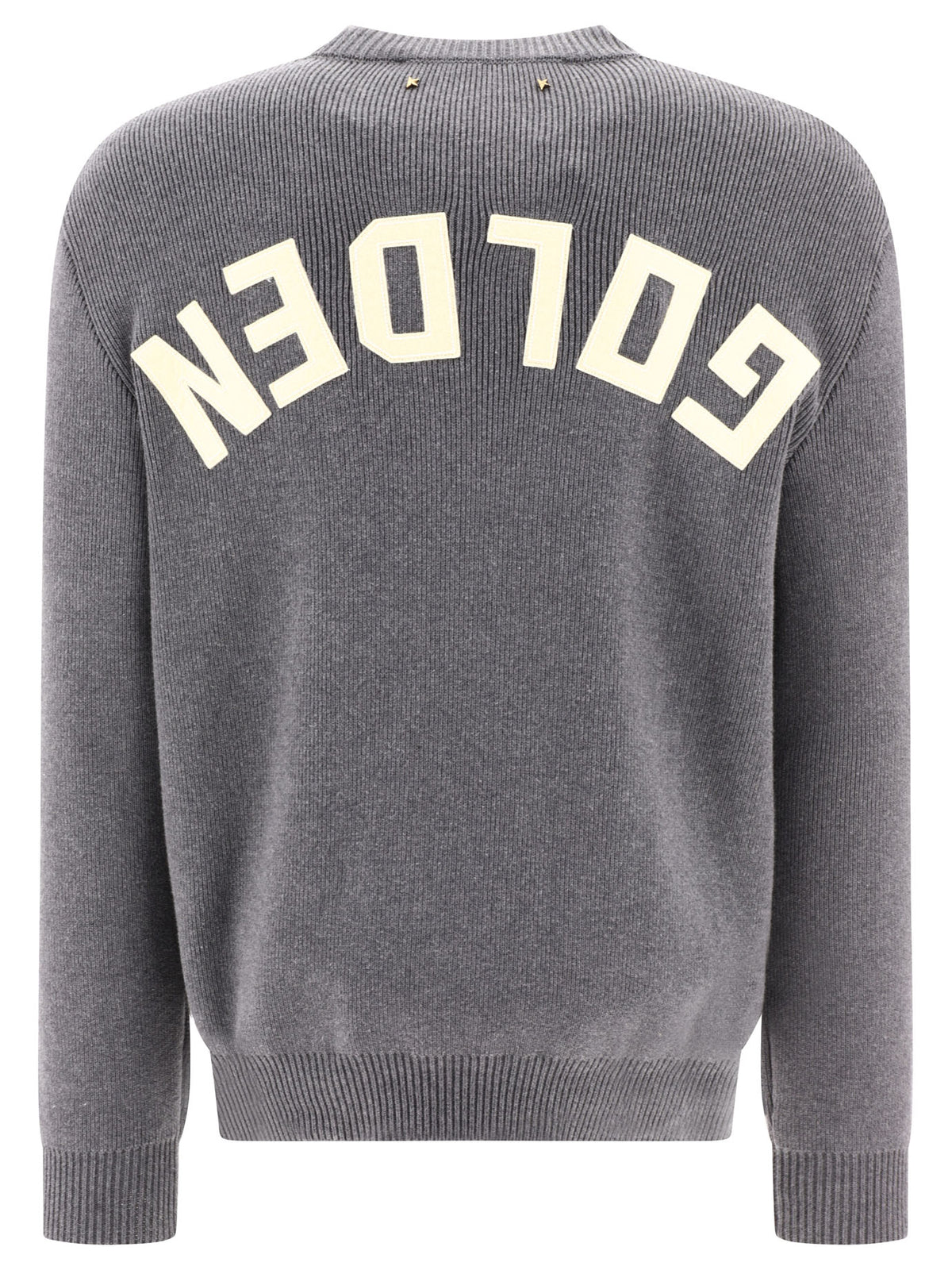 Golden Goose Crew-neck sweater with logo - Grey