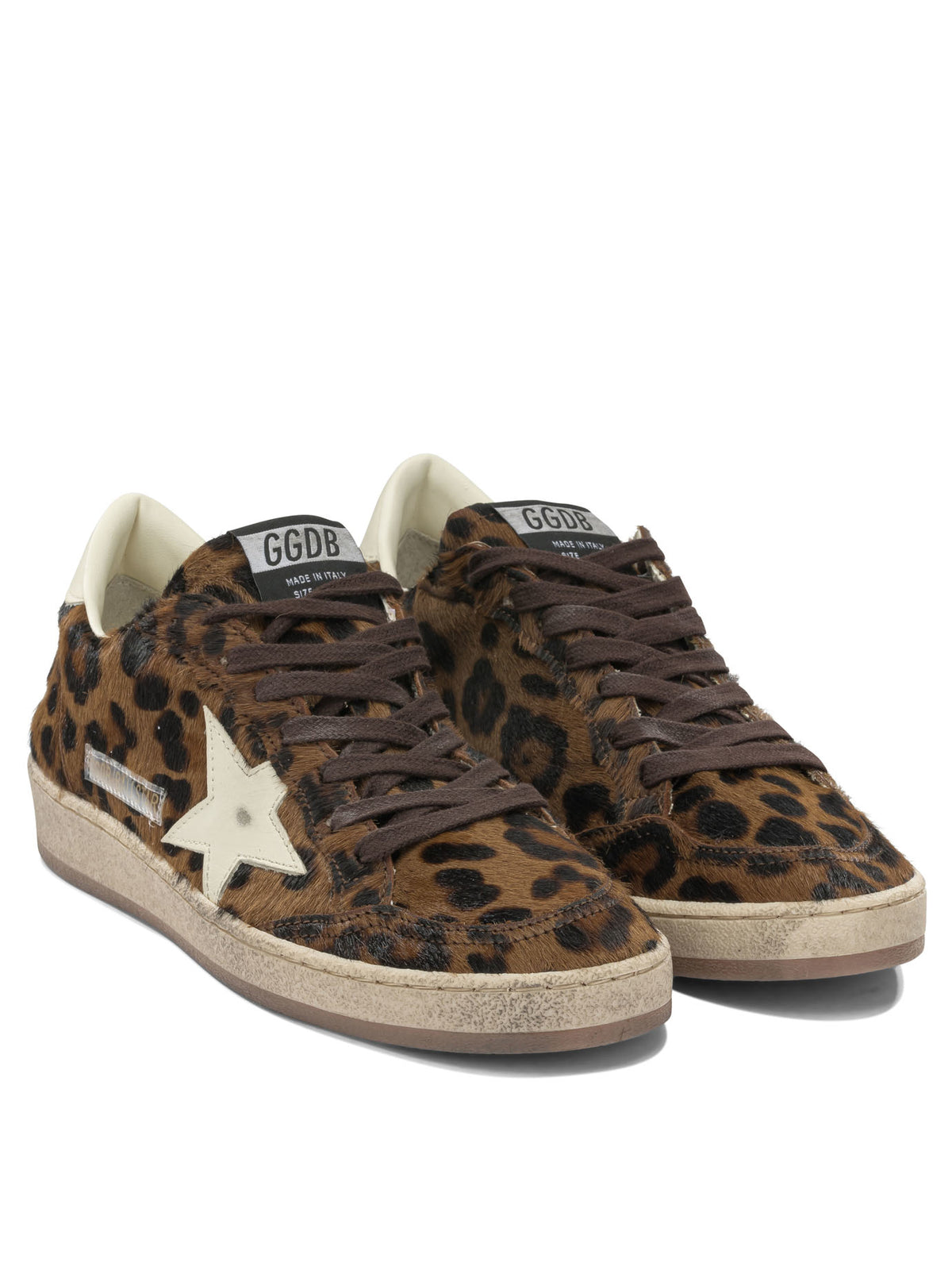 Golden Goose "Ball Star" Low-Top Sneakers - Brown