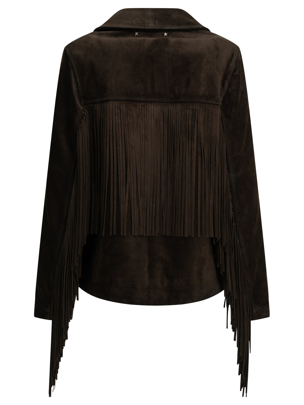 Golden Goose Fringed leather jacket - Brown