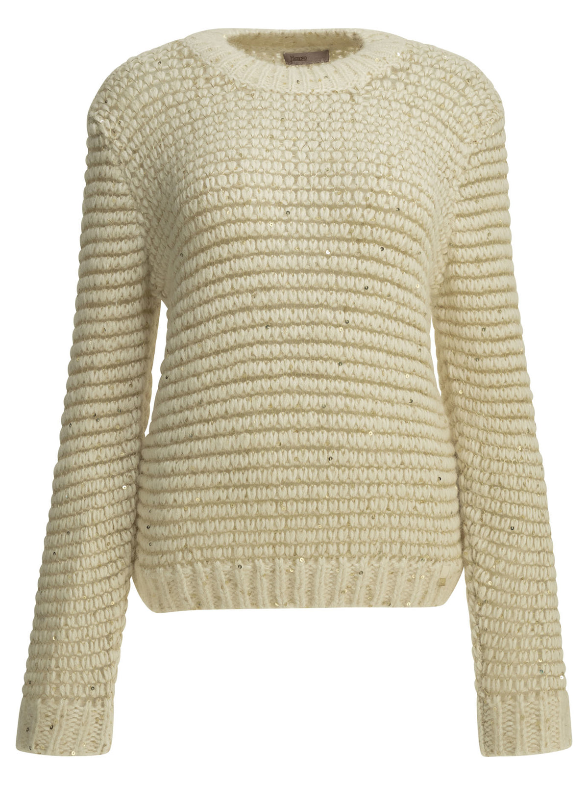 Herno "Resort" Crew-Neck Sweater - White
