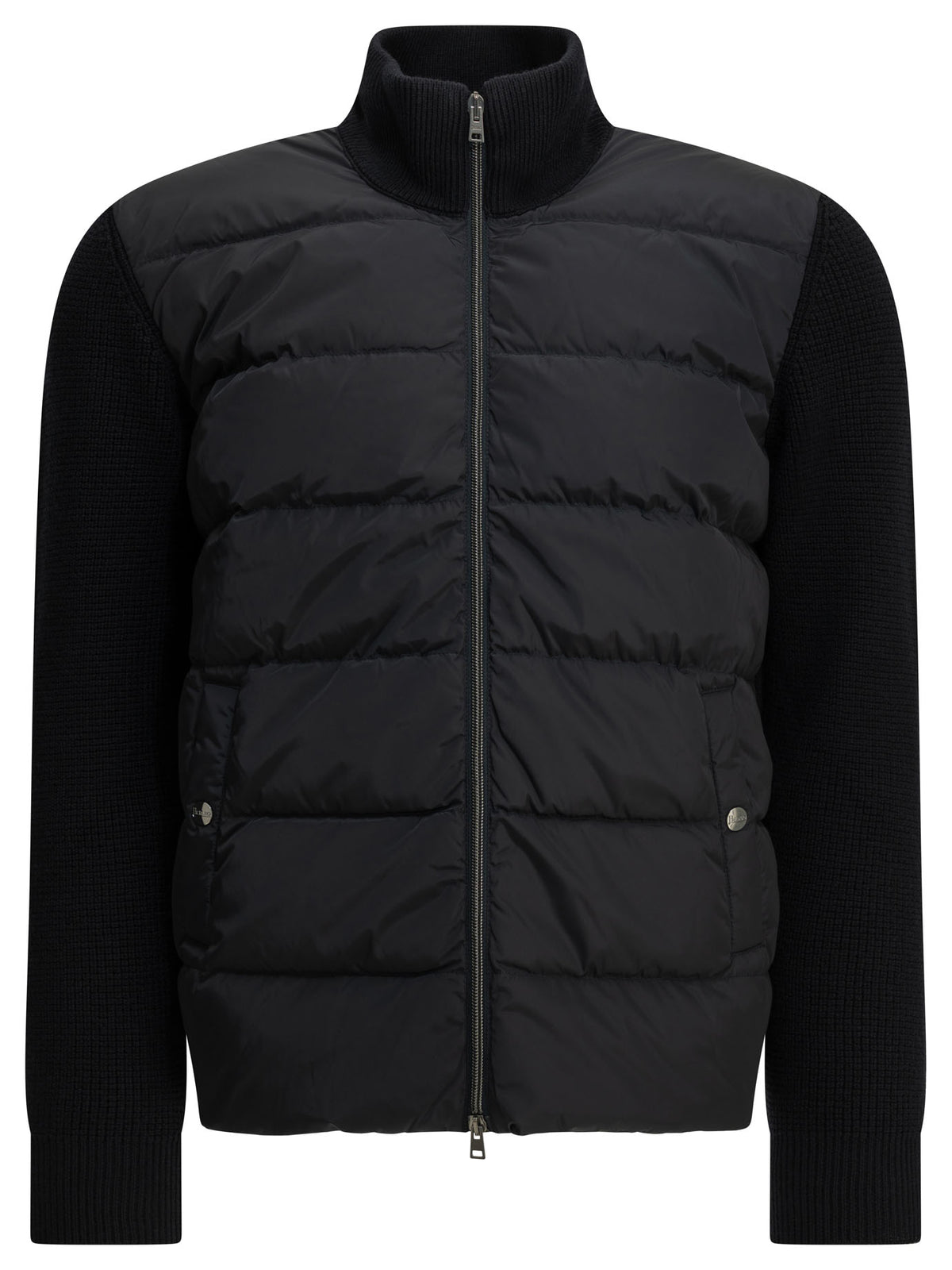 Herno Padded wool cardigan - Blue