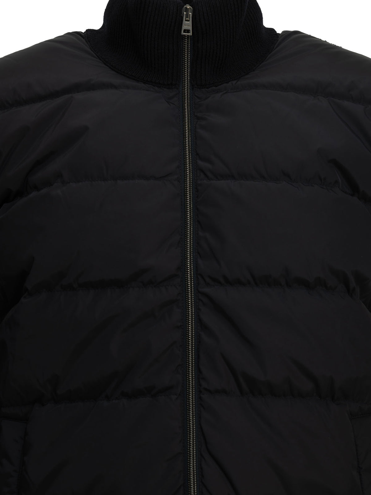 Herno Padded wool cardigan - Blue