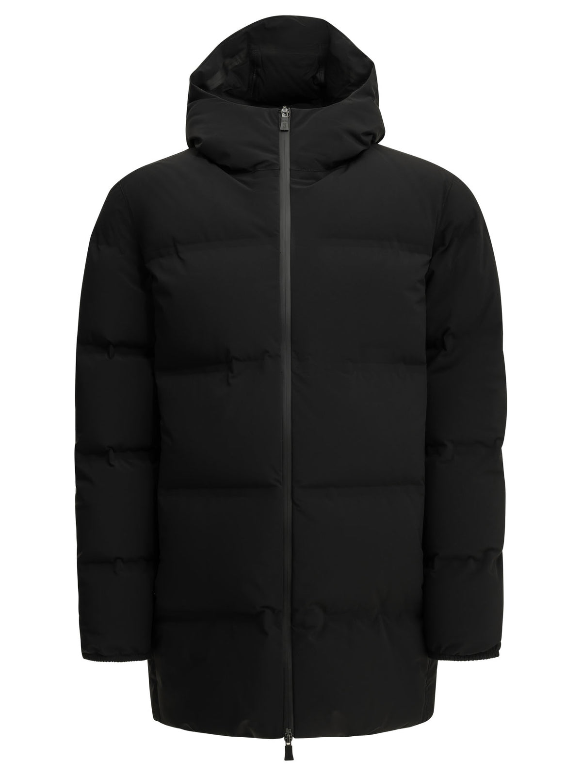 Herno Long Down Jacket in "New Impact" - Black