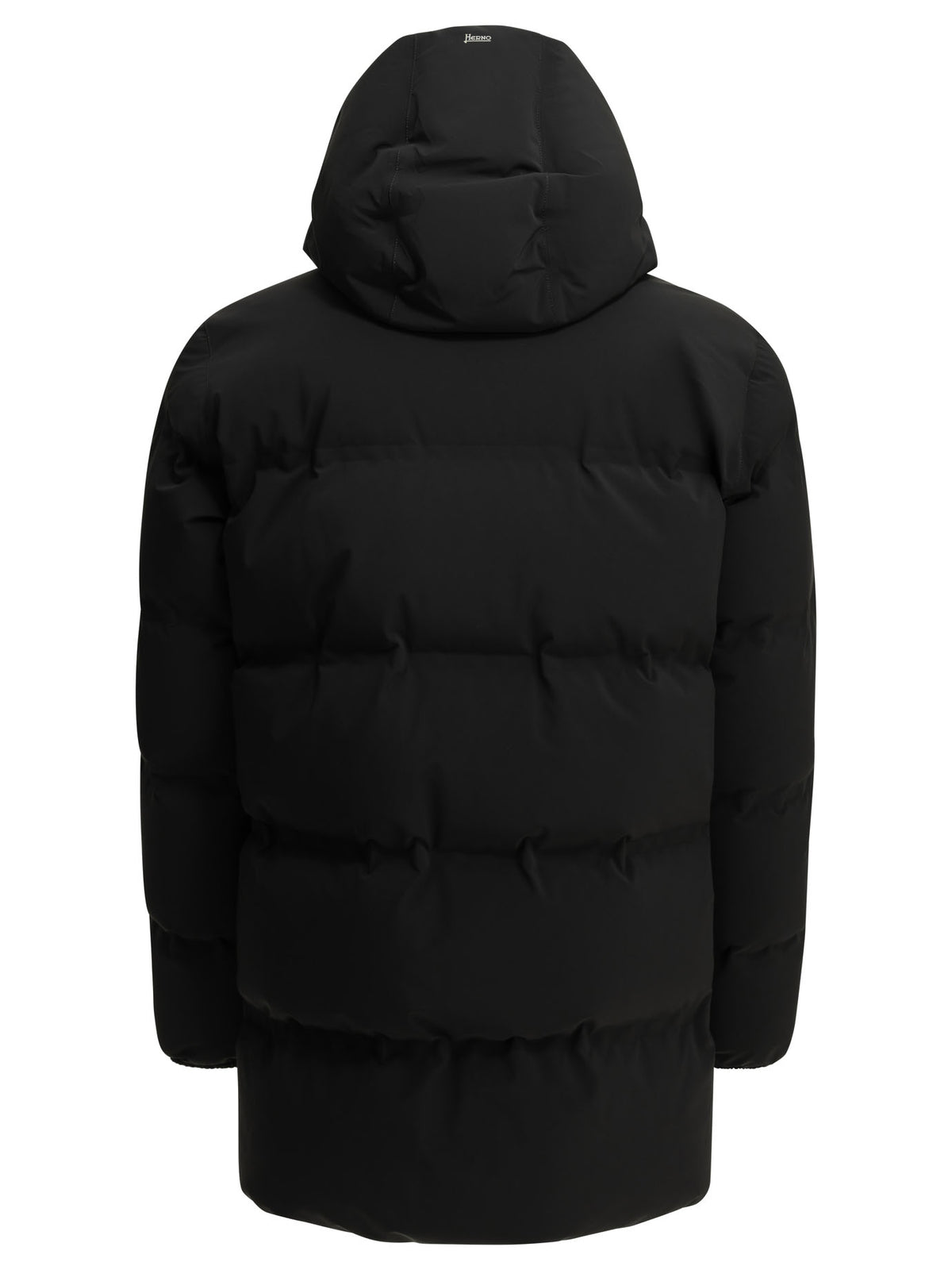 Herno Long Down Jacket in "New Impact" - Black