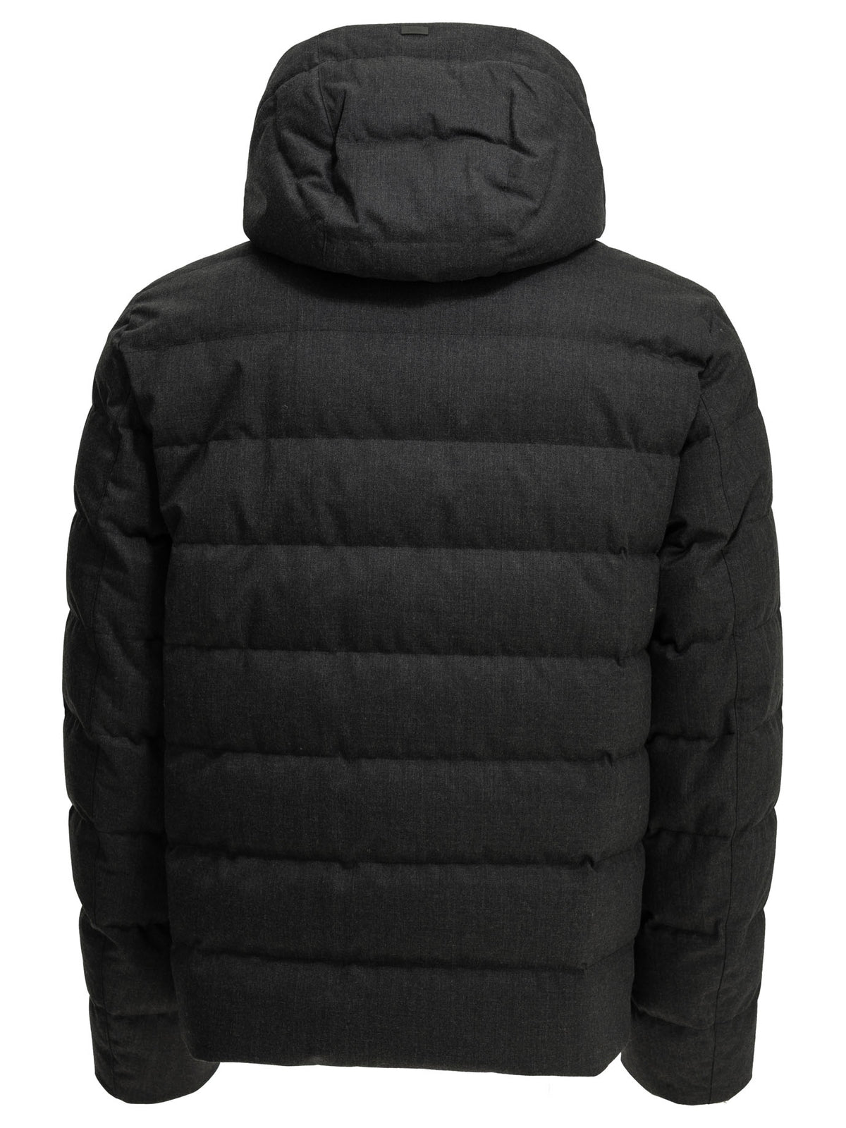 Herno Short flannel down jacket - Grey