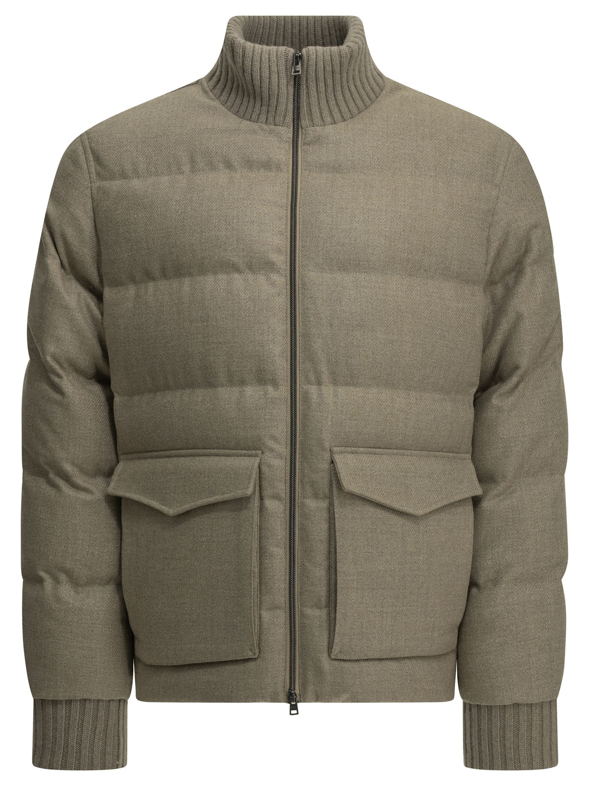 Herno Tweed bomber jacket - Beige