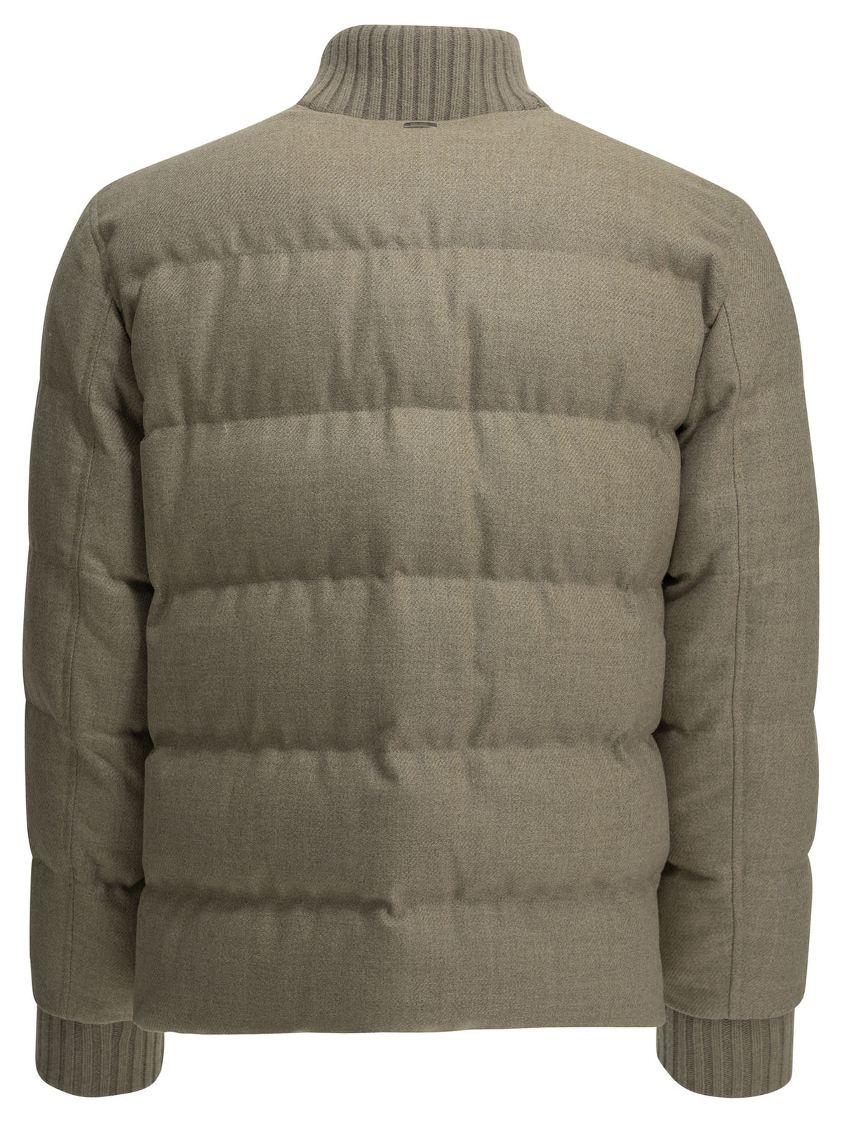 Herno Tweed bomber jacket - Beige